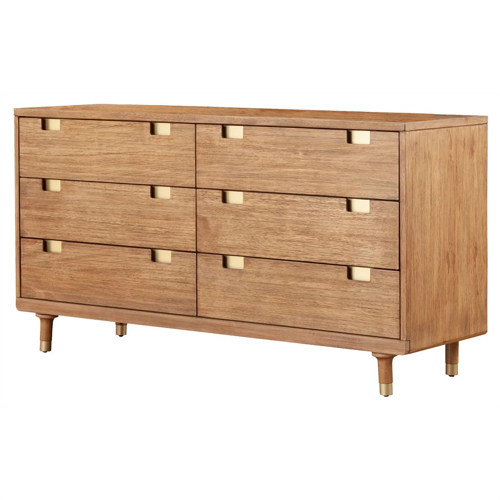 Home Square 2-Piece Set with 6 Drawer Dresser & California King Platform Bed