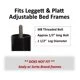 Leggett and Platt 5 inch Adjustable Leg Kit Set of 4