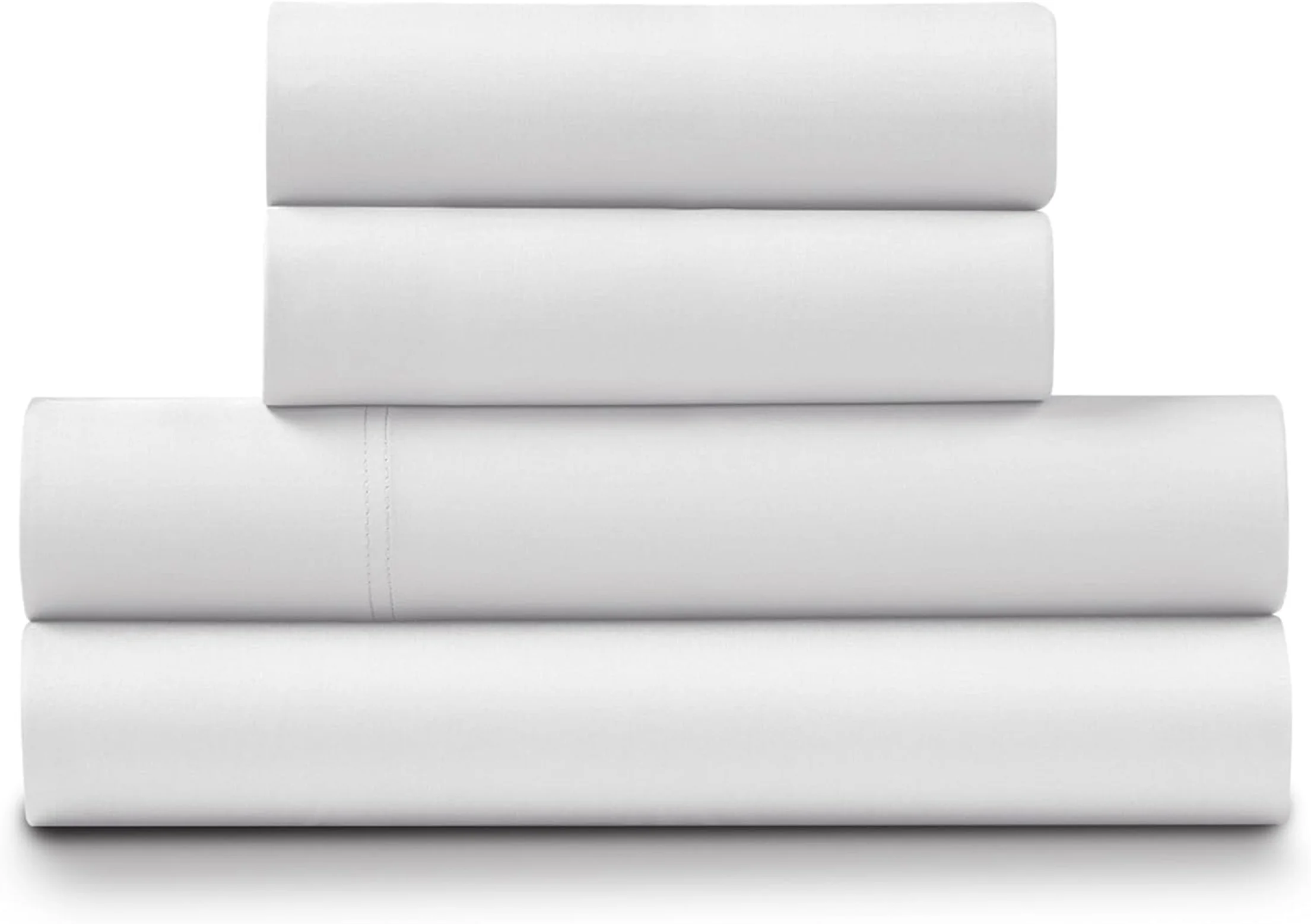Ella Jayne Home EJPBSS Bamboo Bed Sheets - 4 Piece Luxury Bedding Set, White, Queen
