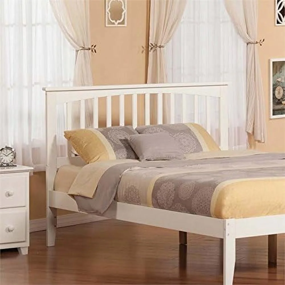 Queen Spindle Headboard In White