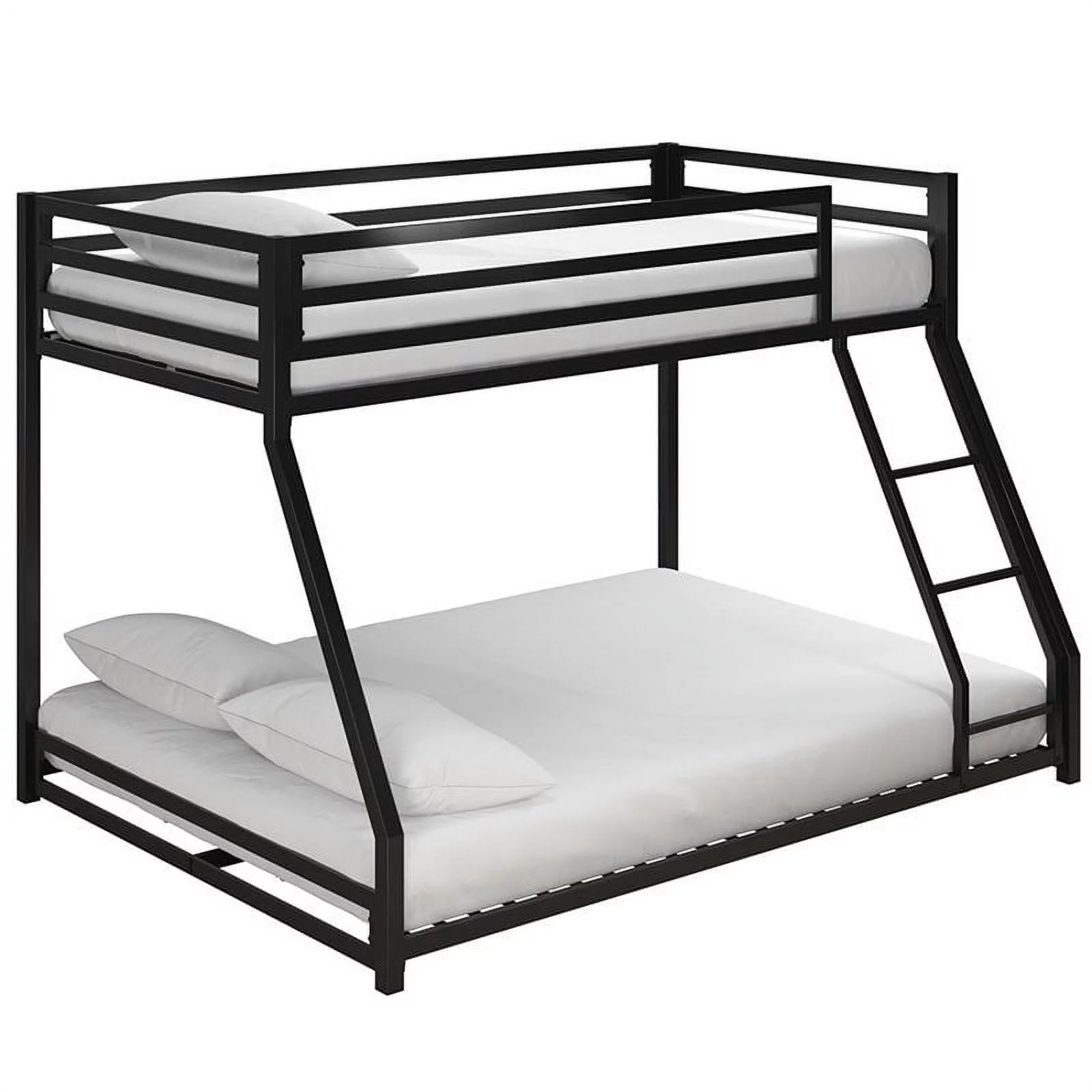 DHP Mabel Twin Over Full Metal Bunk Bed in Black