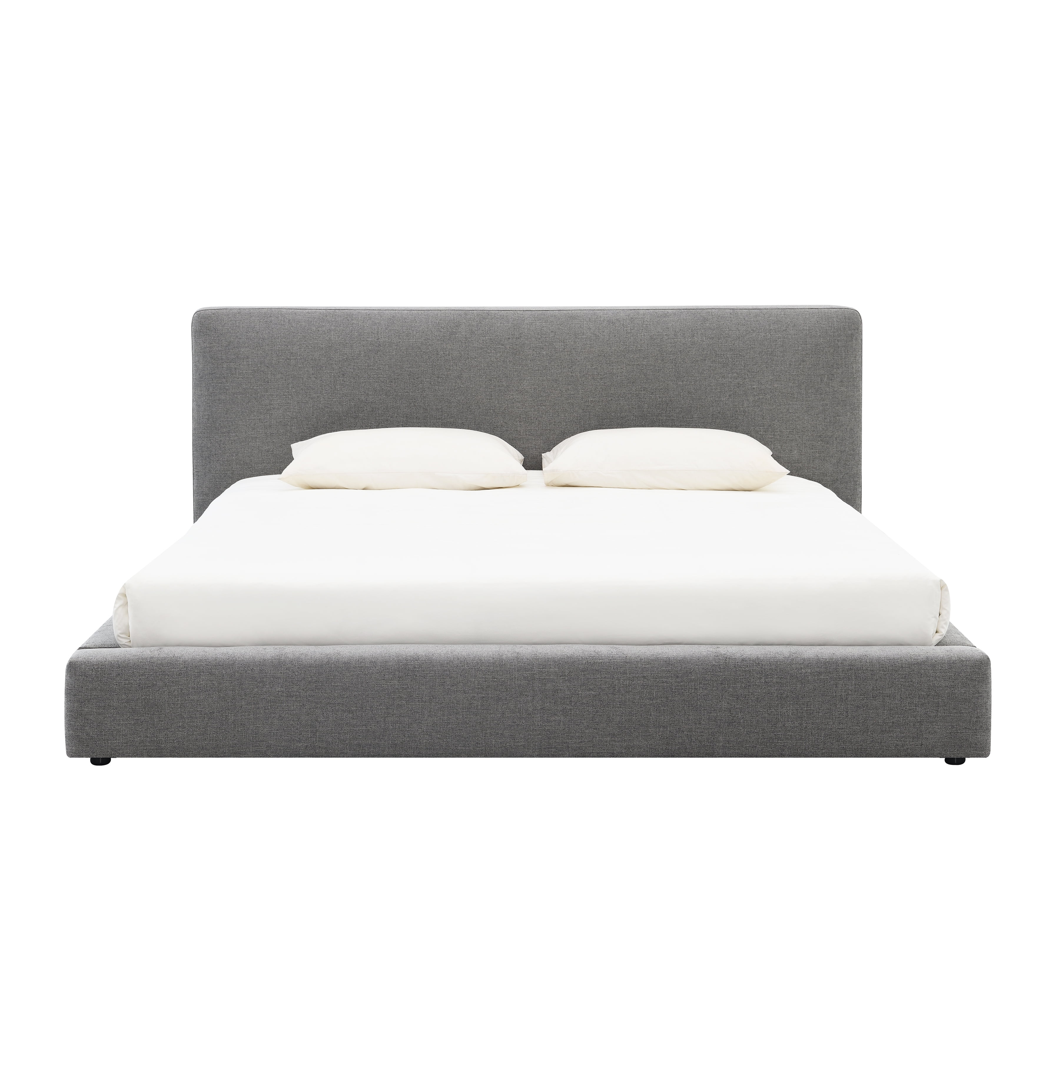 Devon & Claire Luxury Upholstered King Bed, Gray