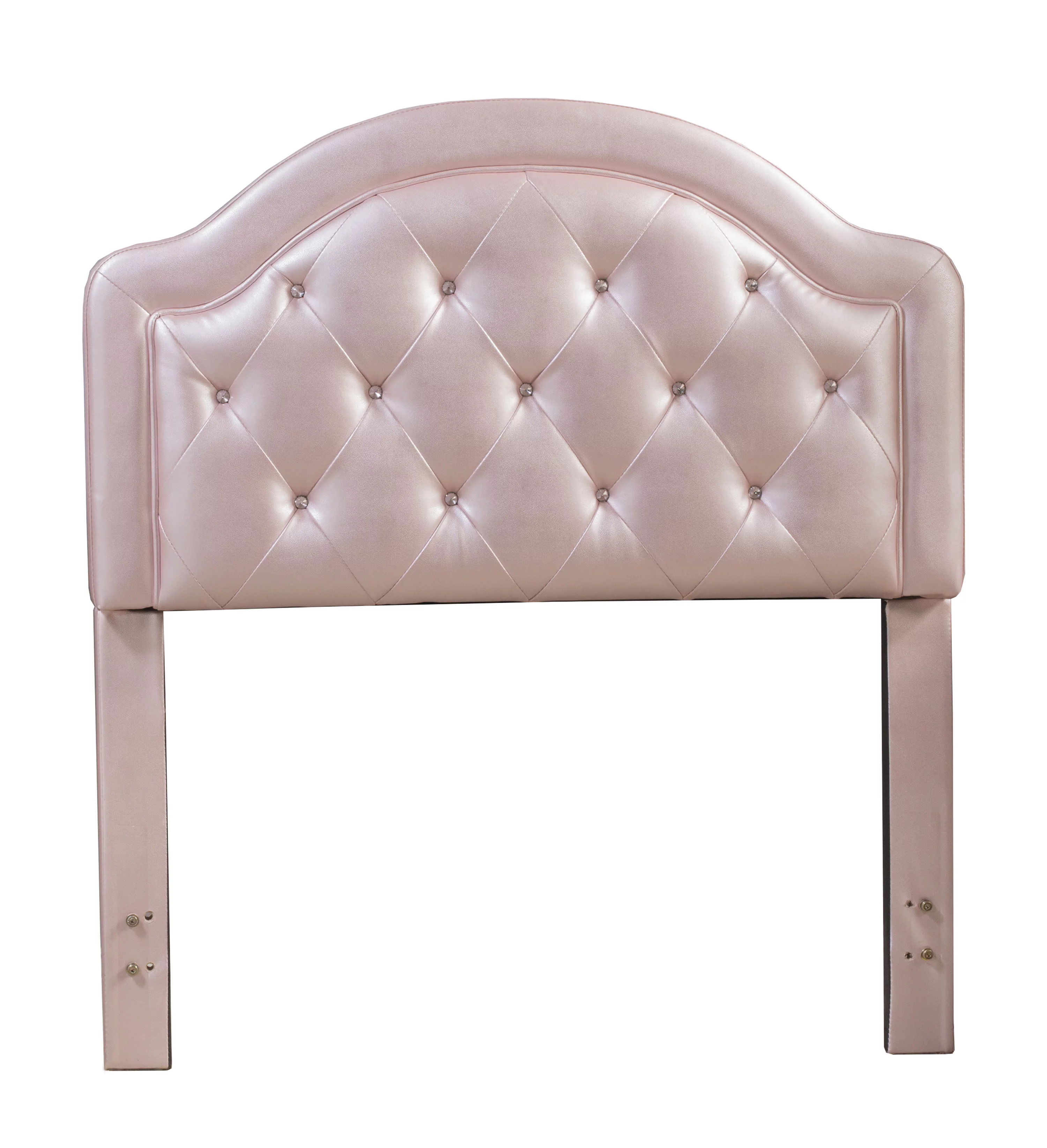 Hillsdale Furniture Karley Twin Headboard in Pink Faux Leather