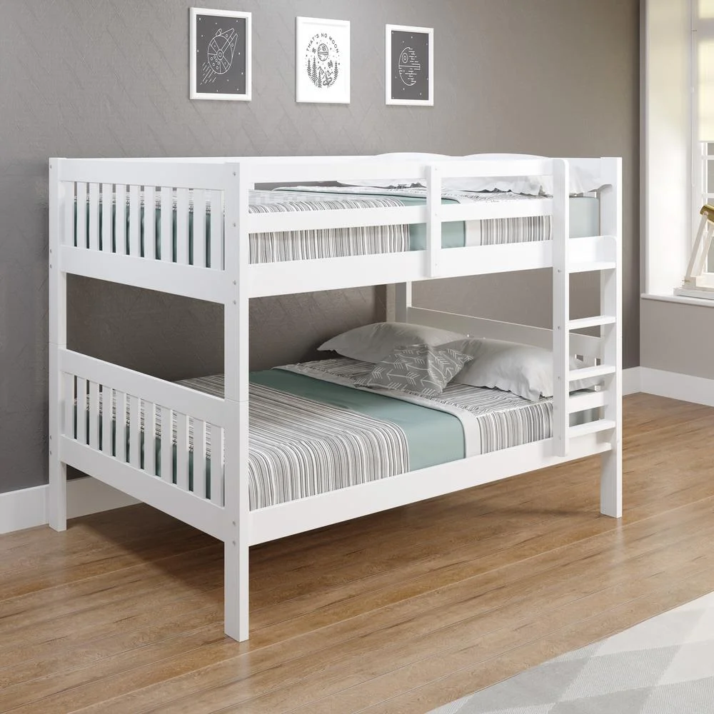 Donco Kids Full/Full Mission Bunk Bed White
