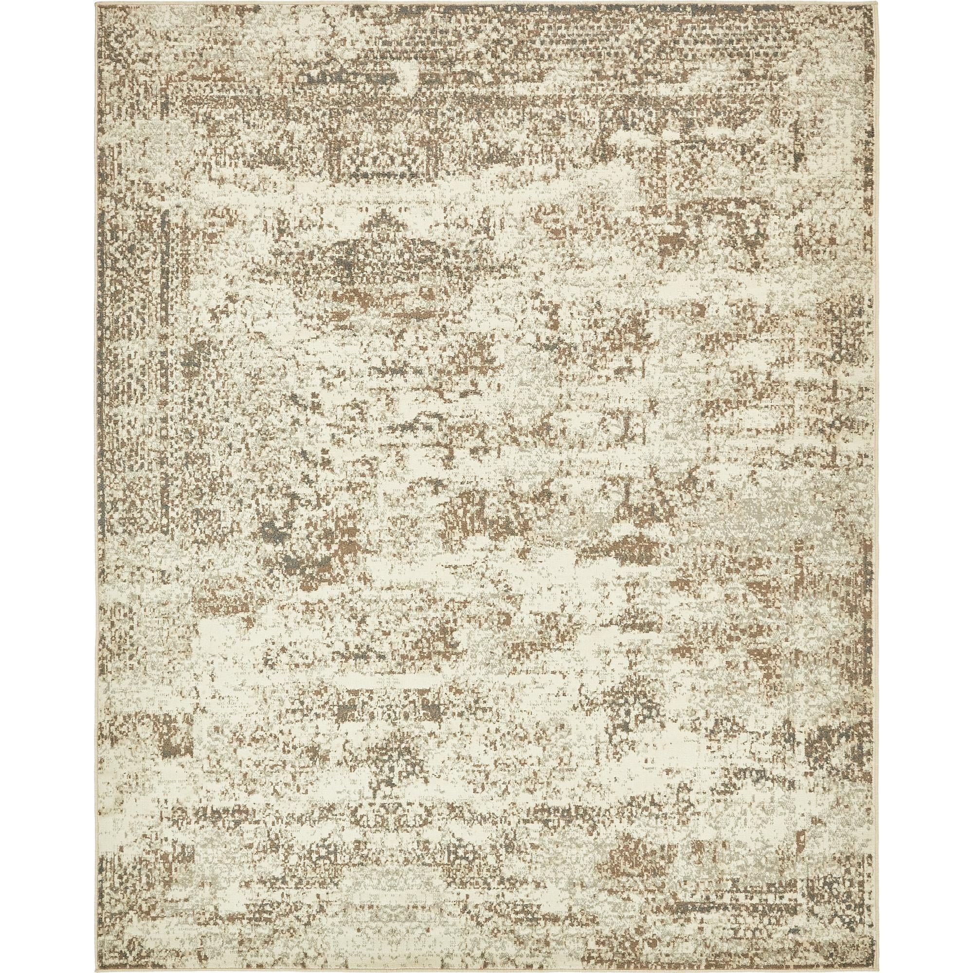 Unique Loom Sand Dune Tuareg Rug Cream/Beige 8' x 10' Rectangle Abstract Farmhouse Perfect For Living Room Bed Room Dining Room Office