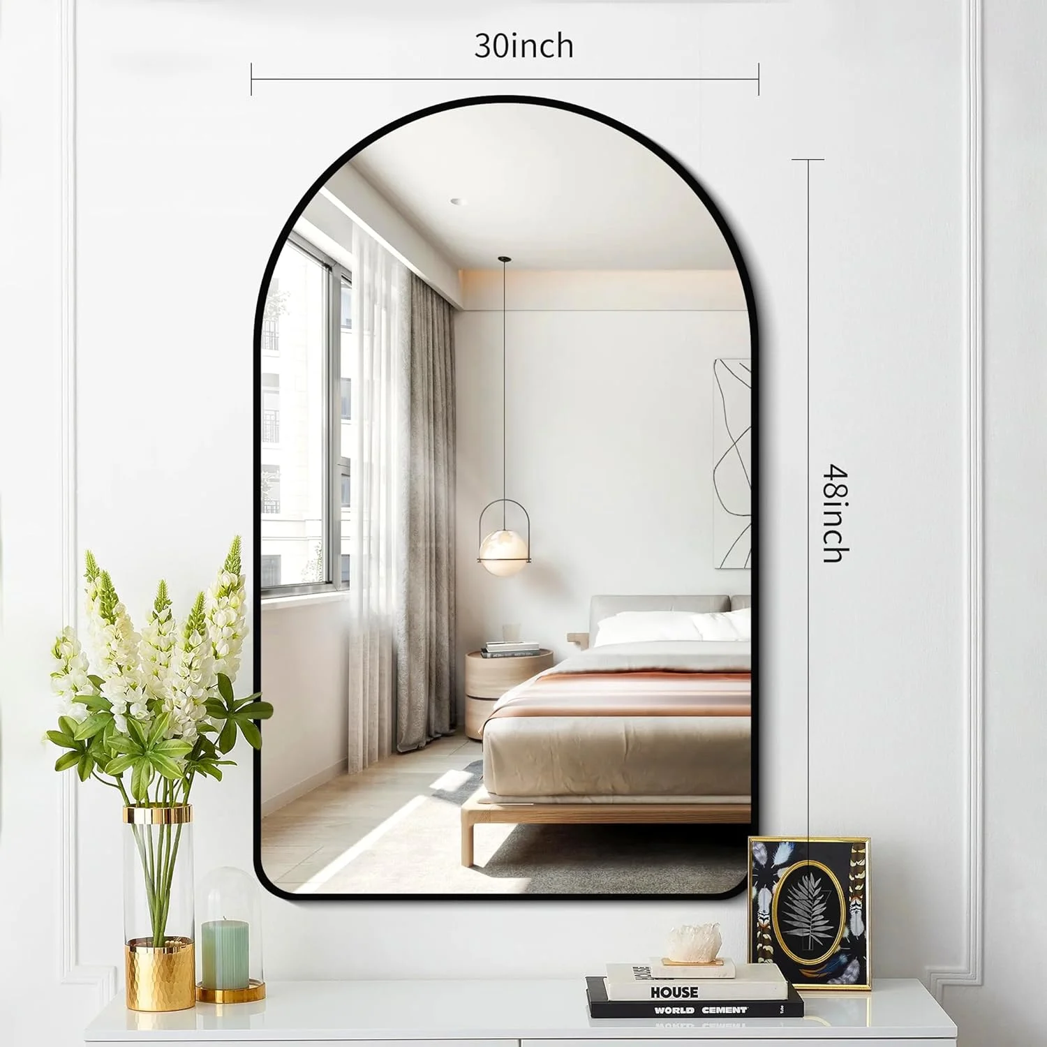 Arched Wall Mirror, 30
