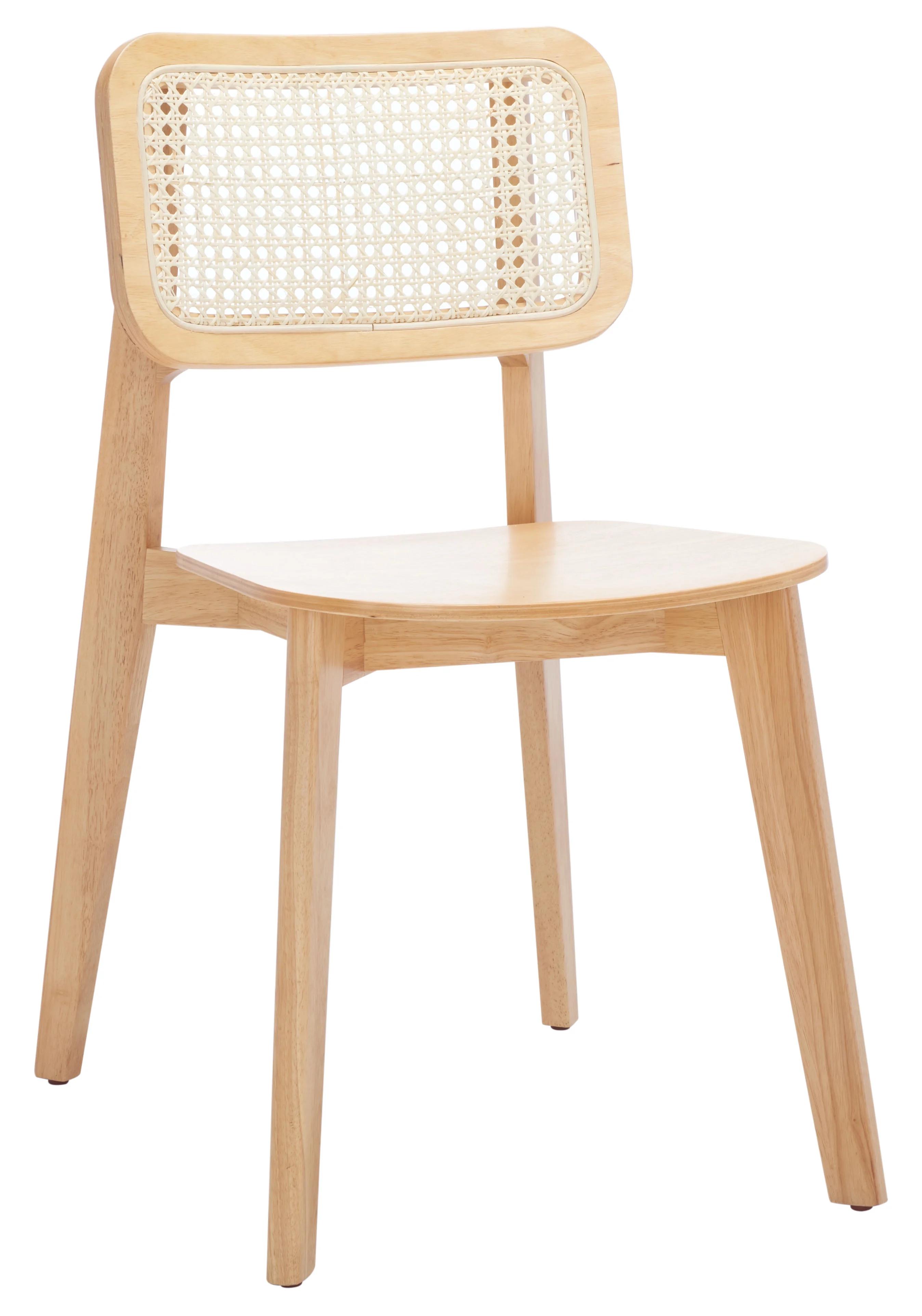 SAFAVIEH Luz Contemporary Cane Dining Chair, Natural, Set of 2