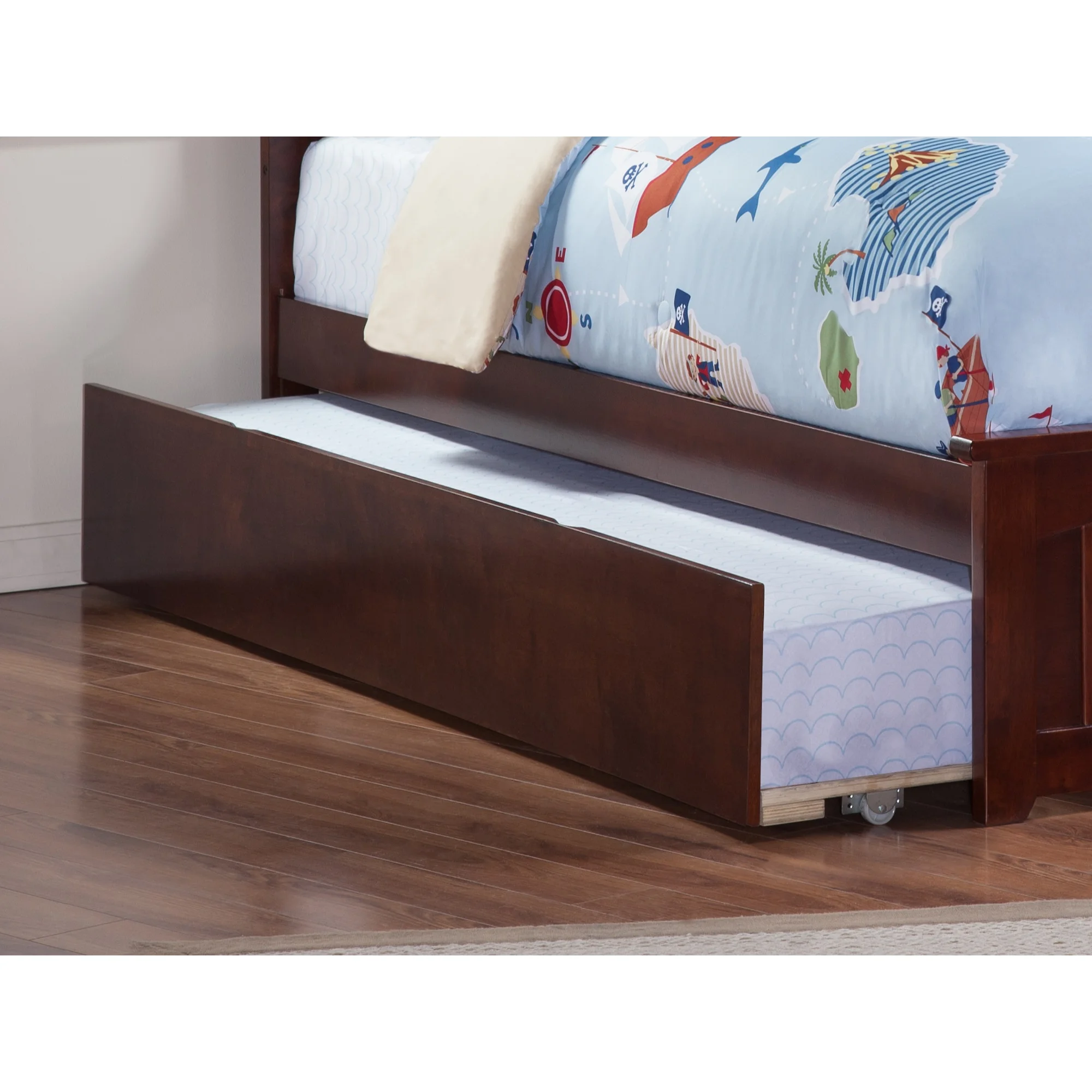 Urban Trundle Bed Twin in Walnut