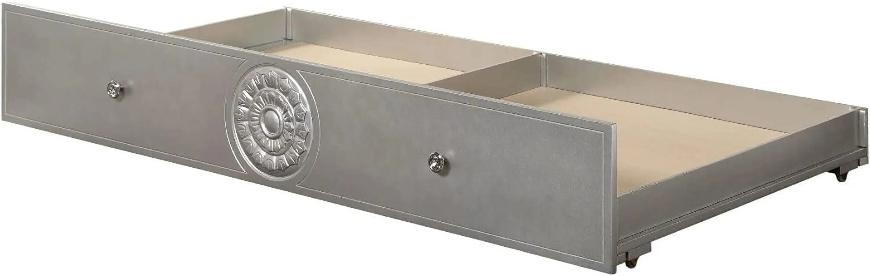 Varian Composite Wood  Size Roll-Out Trundle In Silver