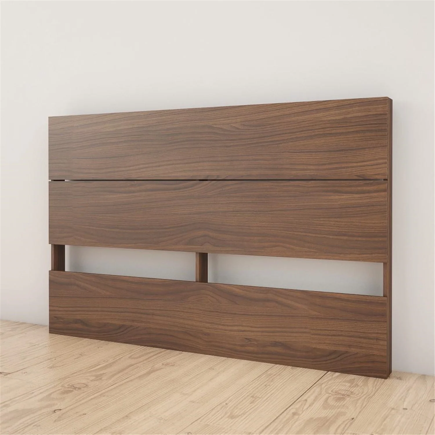 Homestock Urban Oasis 365931 Queen Size Plank Effect Headboard, Walnut