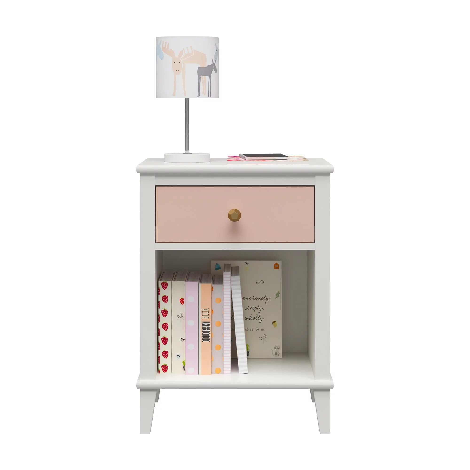 Little Seeds Monarch Hill Poppy Nightstand, Pink