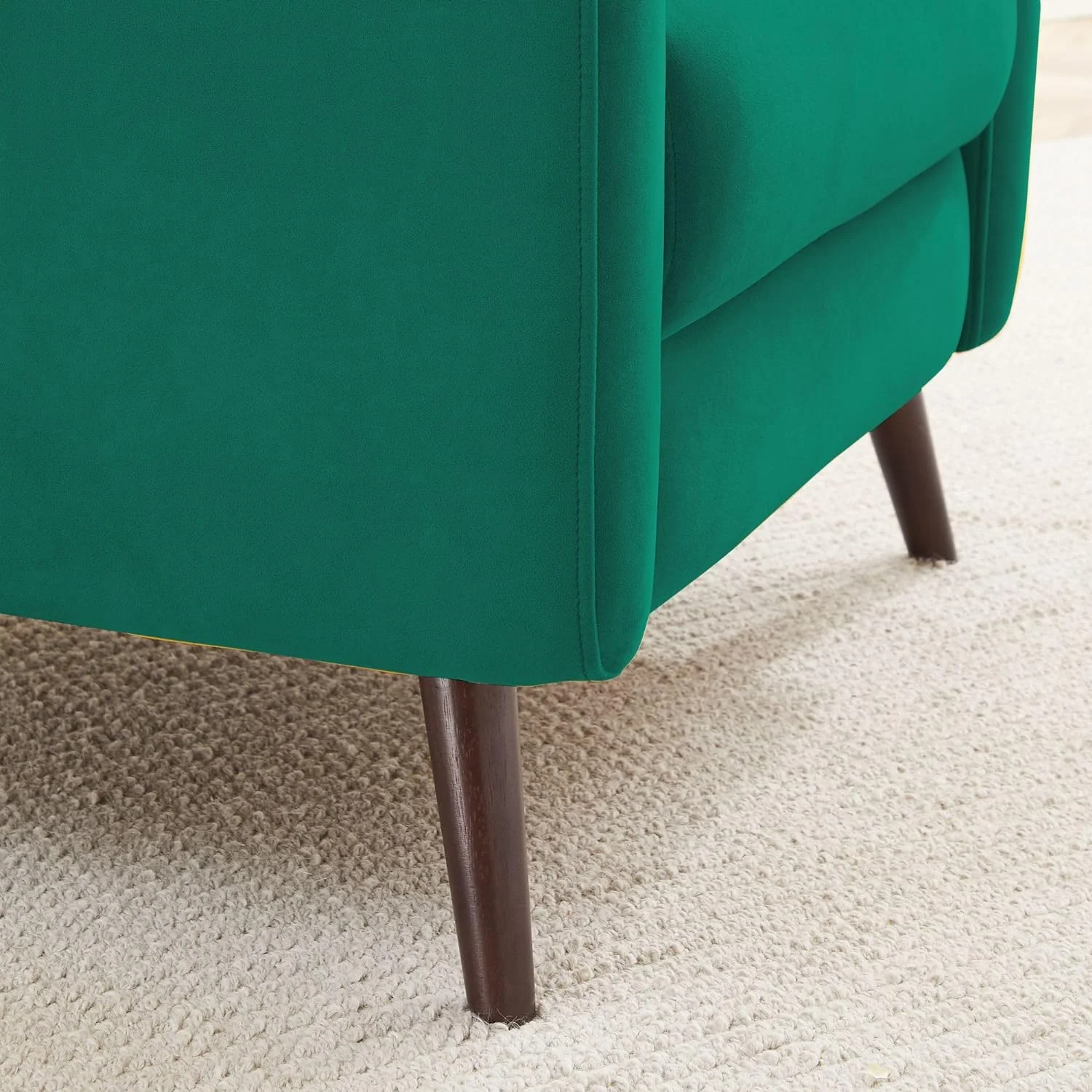 BMMB Velvet Recliner Chair Lounge Chair with Adjustable Backrest Recliner Chair’s Foot Pad