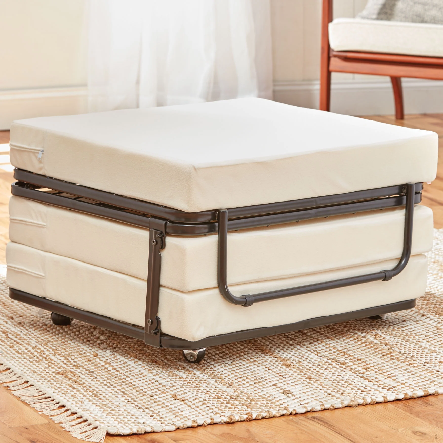 Brylanehome 350 Lbs. Weight Capacity Sleeper Ottoman, Brown