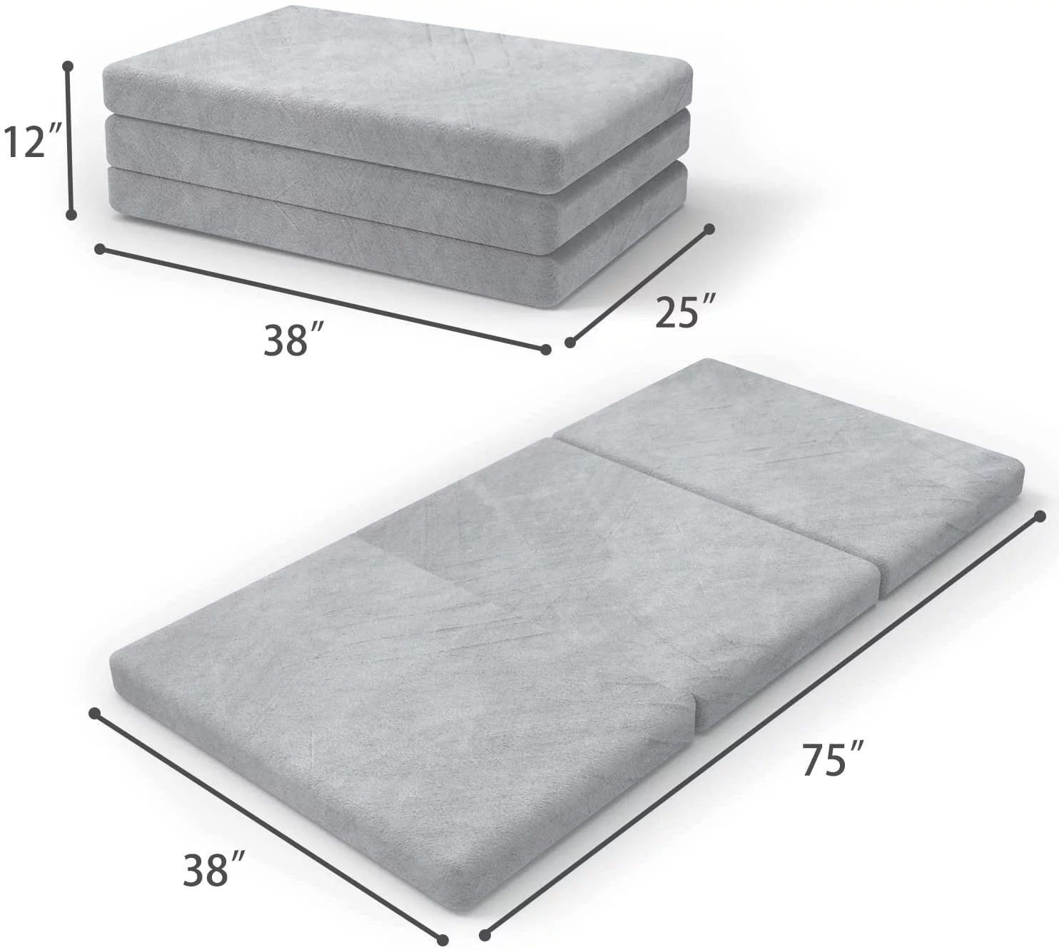 WAGEE Folding Mattress with Storage Bag 4