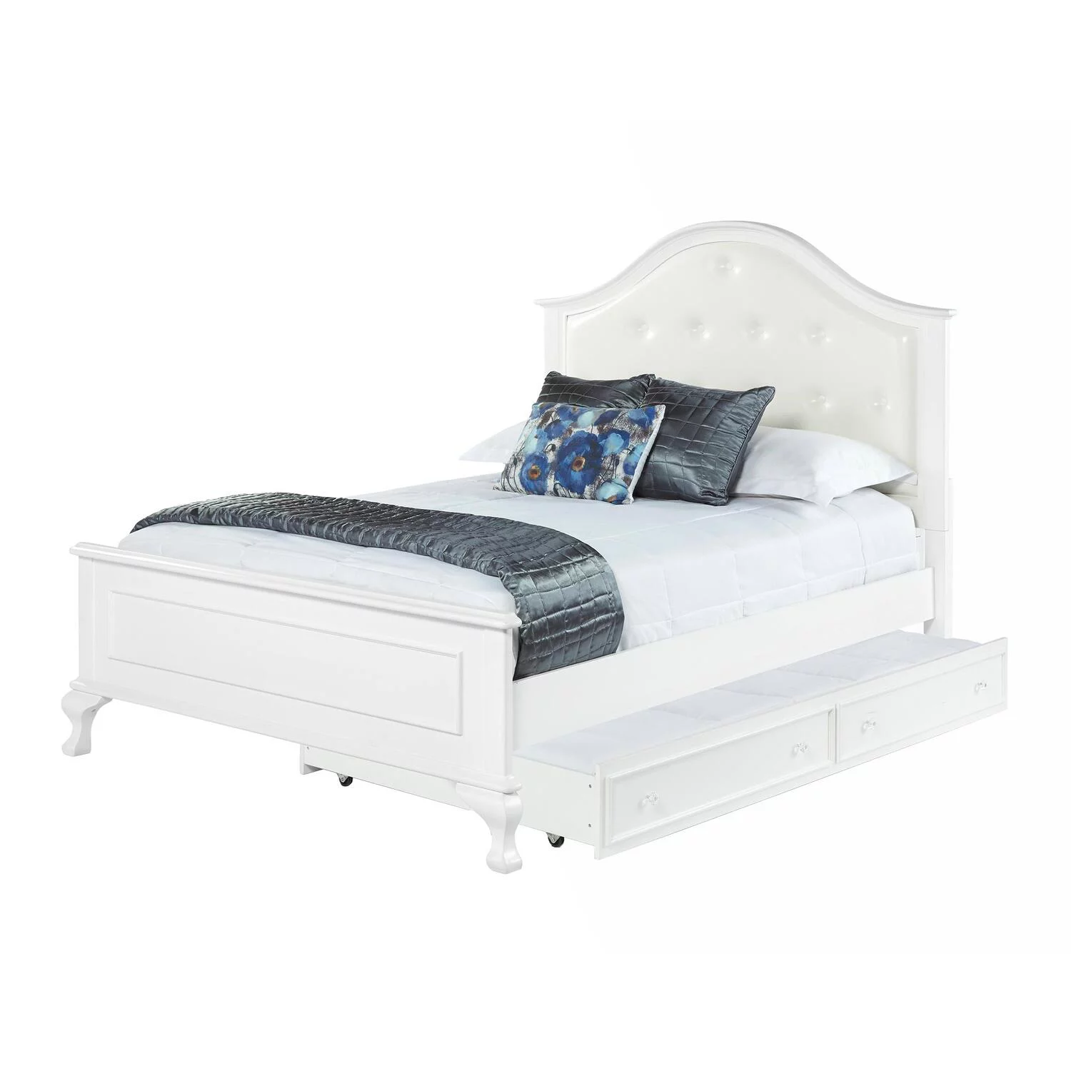 Picket House Furnishings Jenna 4 Piece Full Kids Bedroom Set in White