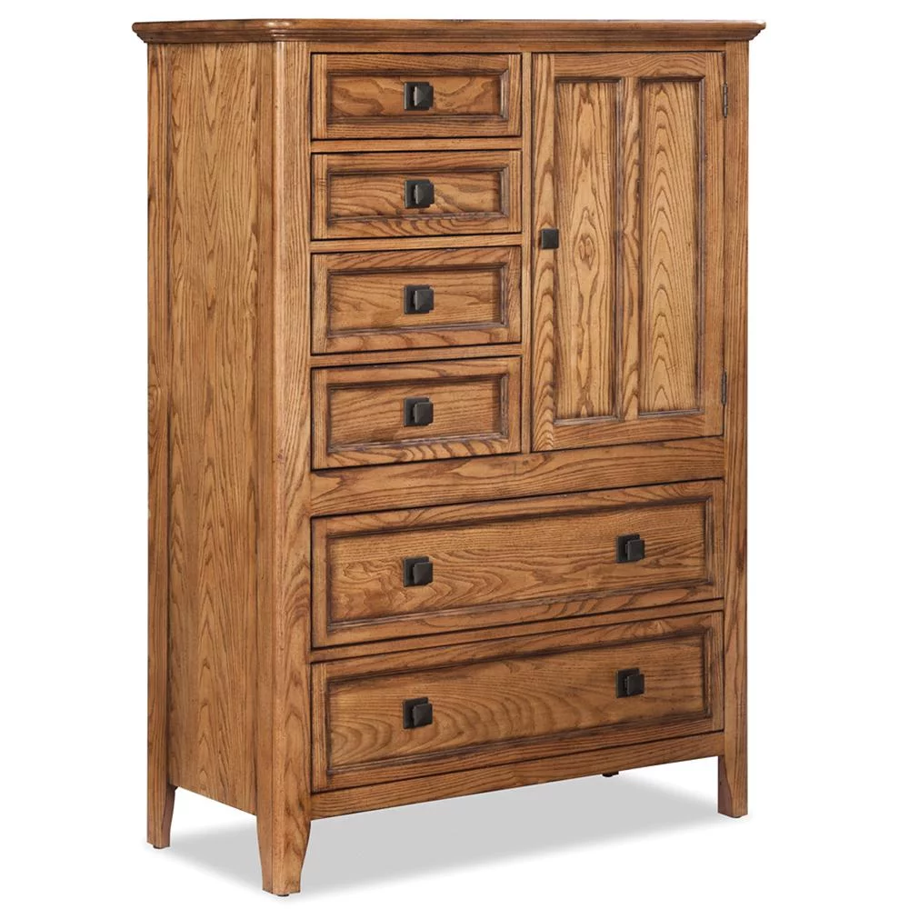 Intercon Chest 6 Drawers 1 Door in Brushed Ash