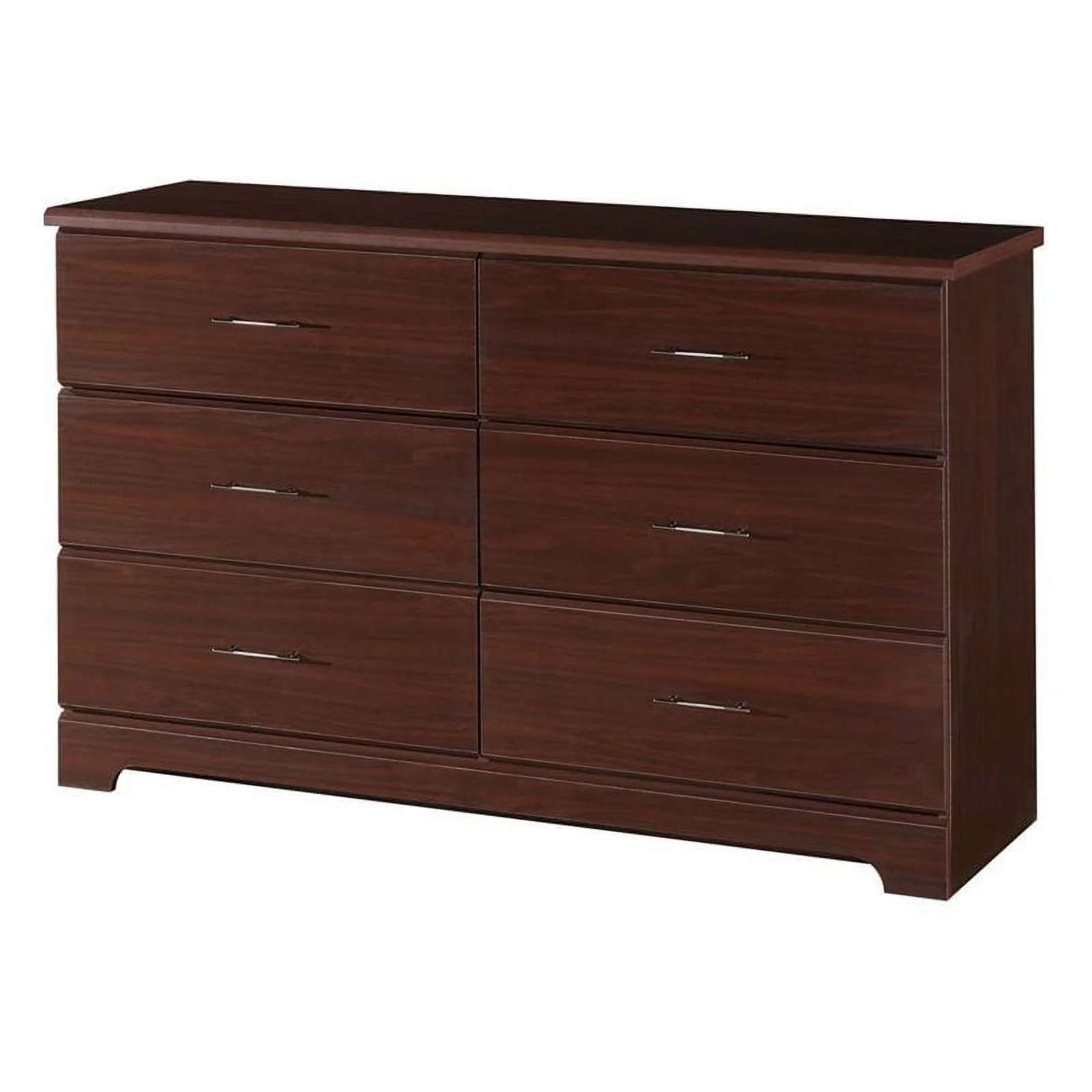 Home Square 2-Piece Set with Crib & 6 Drawer Dresser in Espresso