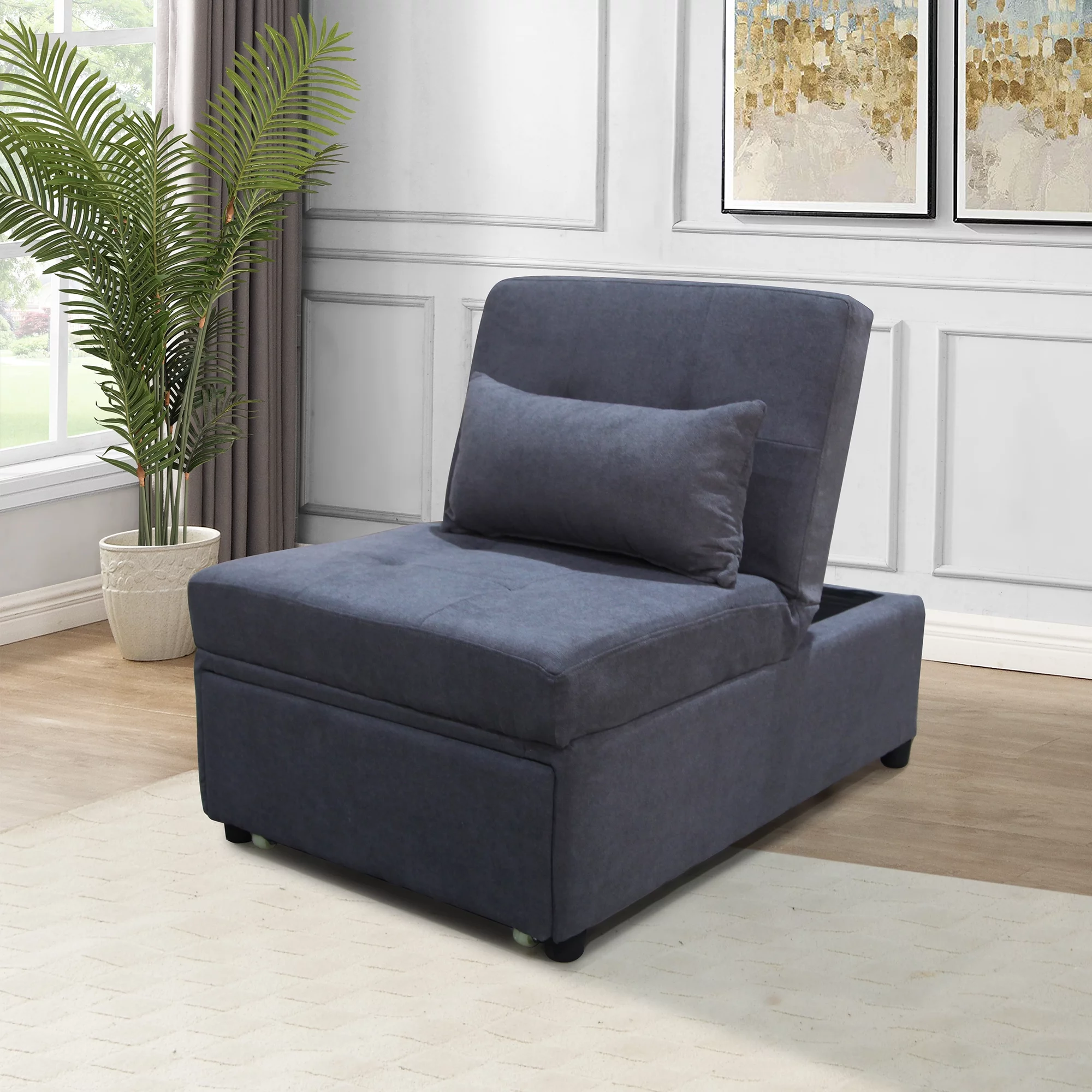 OTTOMAN, CHAIR & SOFA BED, LOUNGE 4 IN 1, SINGLE FUTON/SOFABED, SINGLE CHAIR, OTTOMAN, LOUNGE
