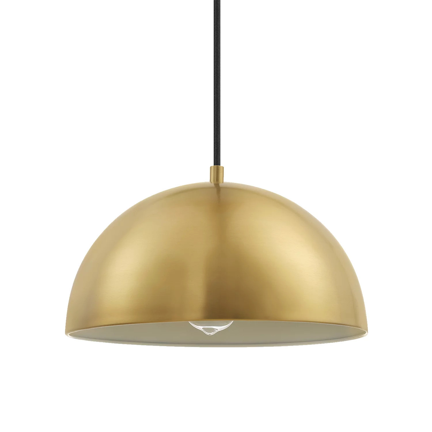 Novogratz x Globe Electric Novogratz x Globe Hazel 1-Light Matte Brass Pendant Lighting, 91002393
