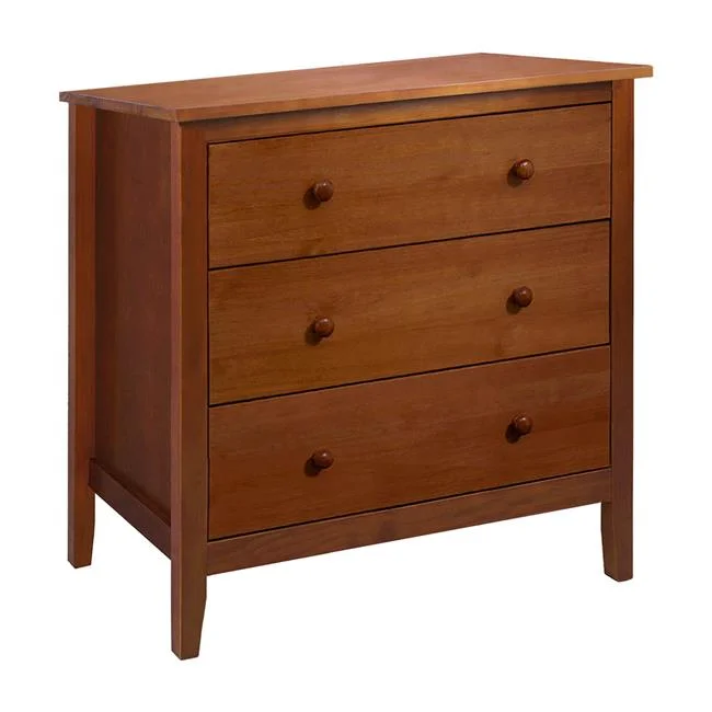Adeptus Solid Wood Easy Pieces Solid Pine Three Drawer Chest - Pecan