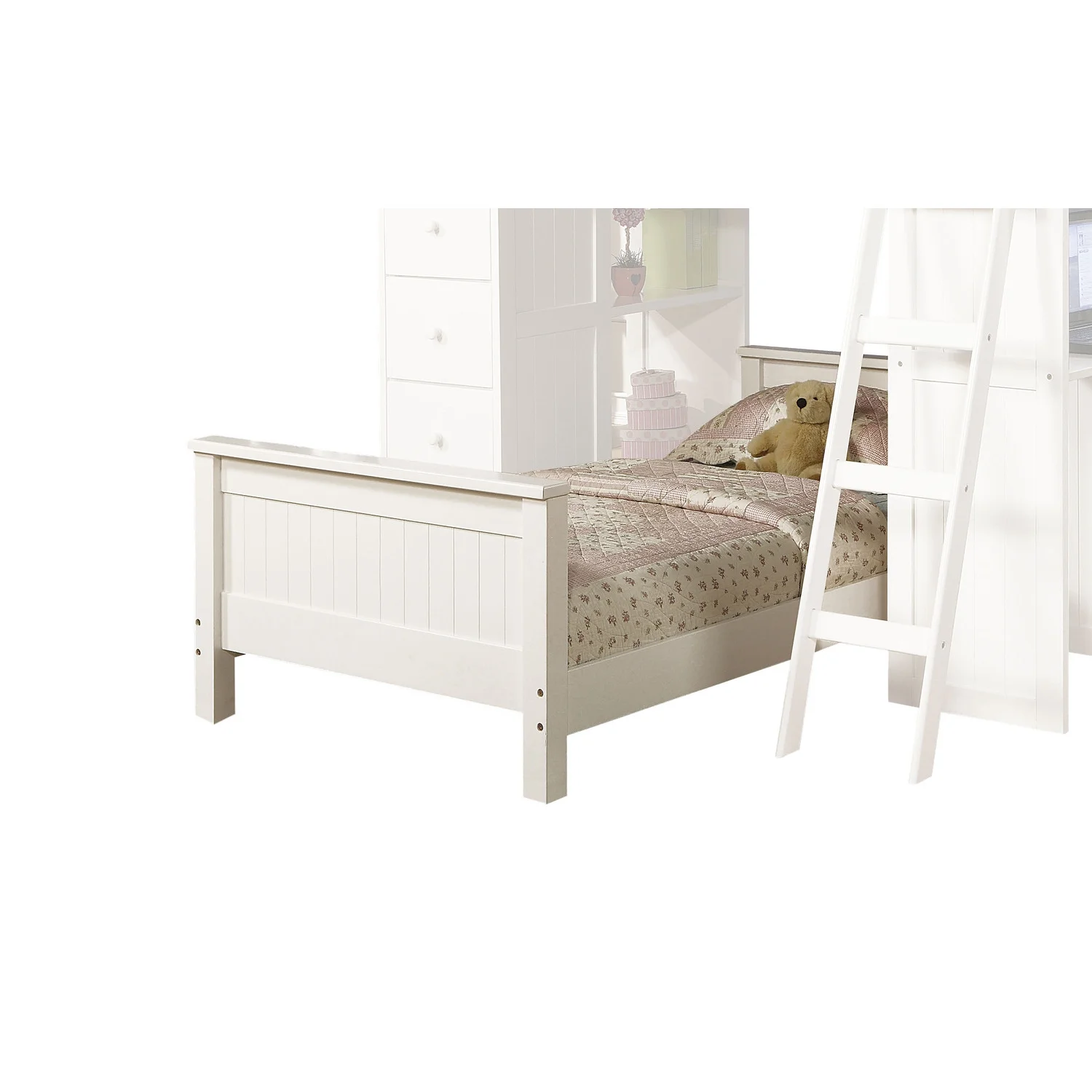 Acme Furniture 10978W 79 x 42 x 24 in. Willoughby Bed, White - Twin Size