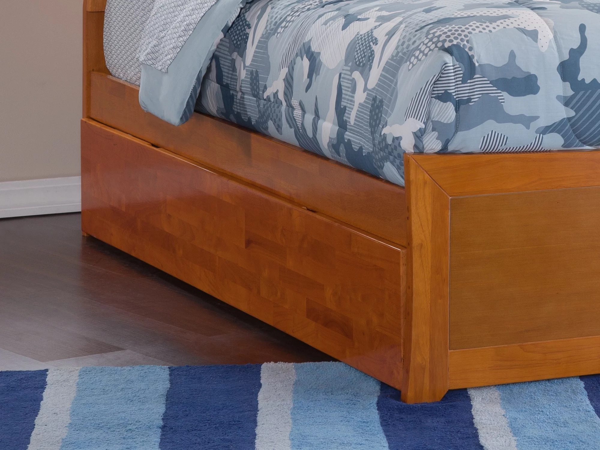 Atlantic Furniture Urban Trundle Bed Twin Caramel