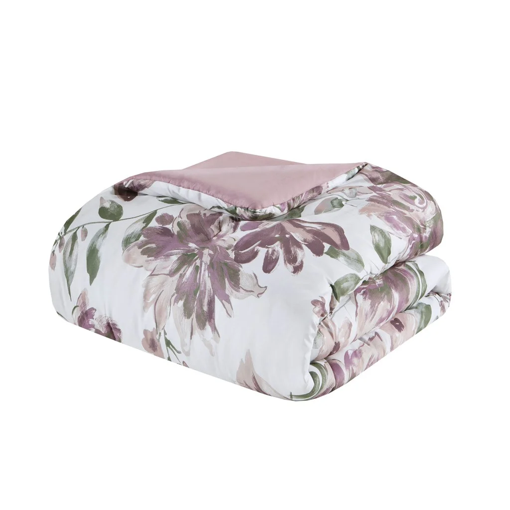 Gracie Mills Mckay Floral Elegance: Comforter and Sheet Ensemble - GRACE-15427