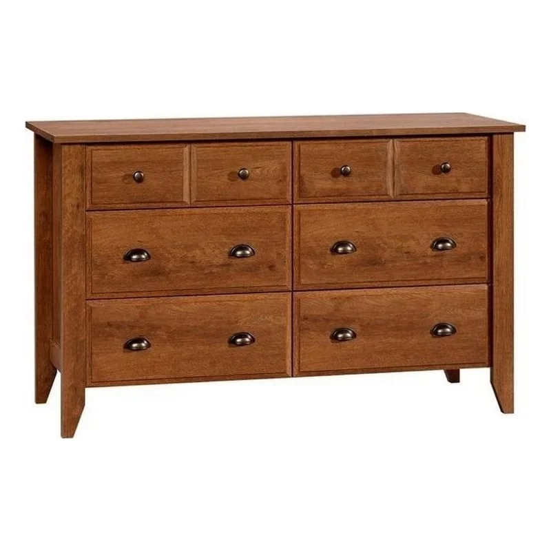 Kingfisher Lane Solid Wood 6 Drawer Double Bedroom in Oiled Oak