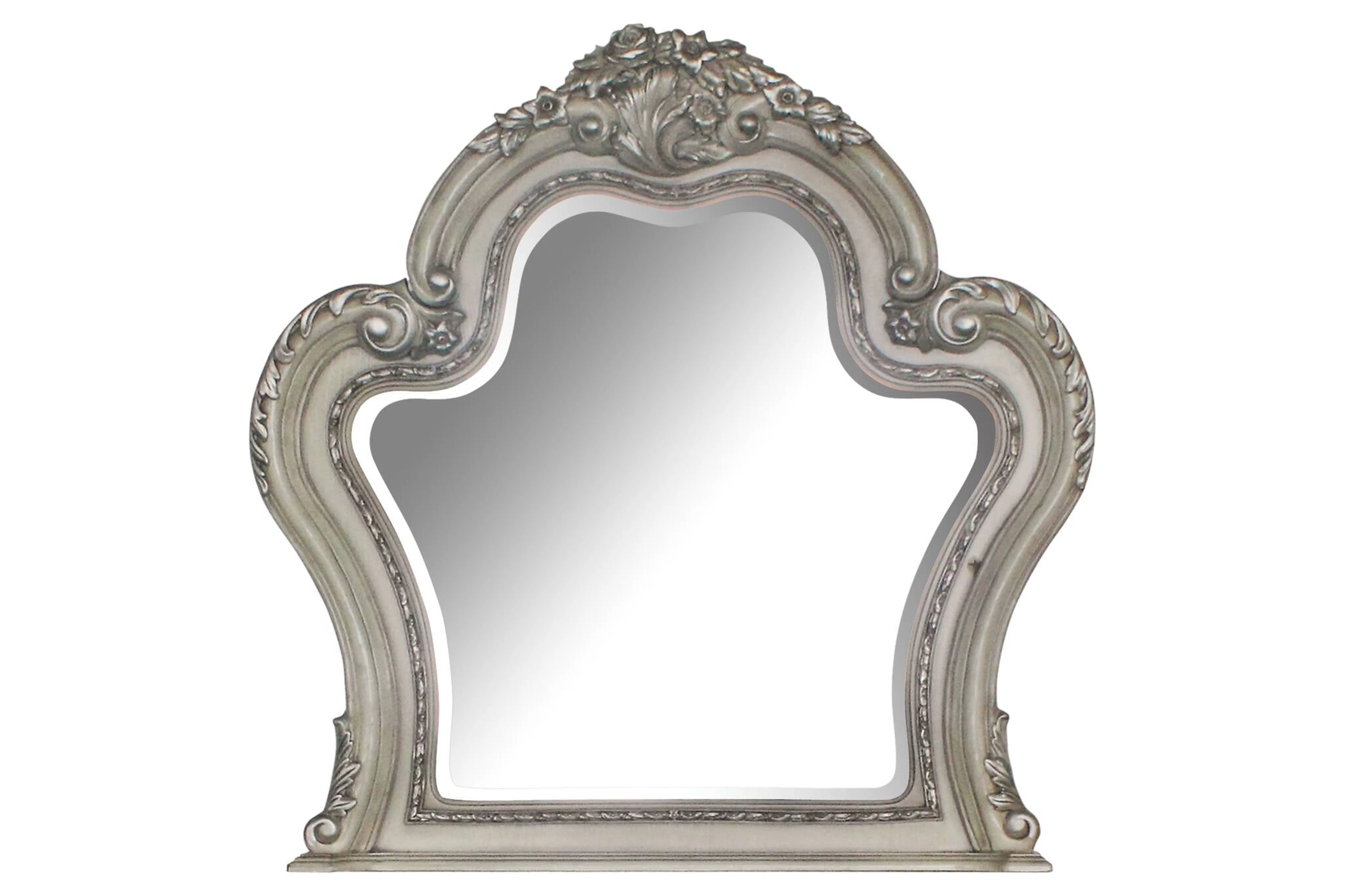 Acme Dresden Mirror in Vintage Bone White
