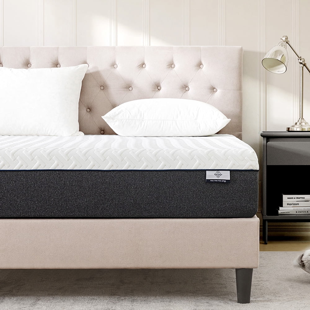 Gelsea King Mattress,10 Inch Memory Foam Mattress in a Box,Green Tea Infused,Hypoallergenic Bamboo Charcoal,Made in USA,King Size Bed,76