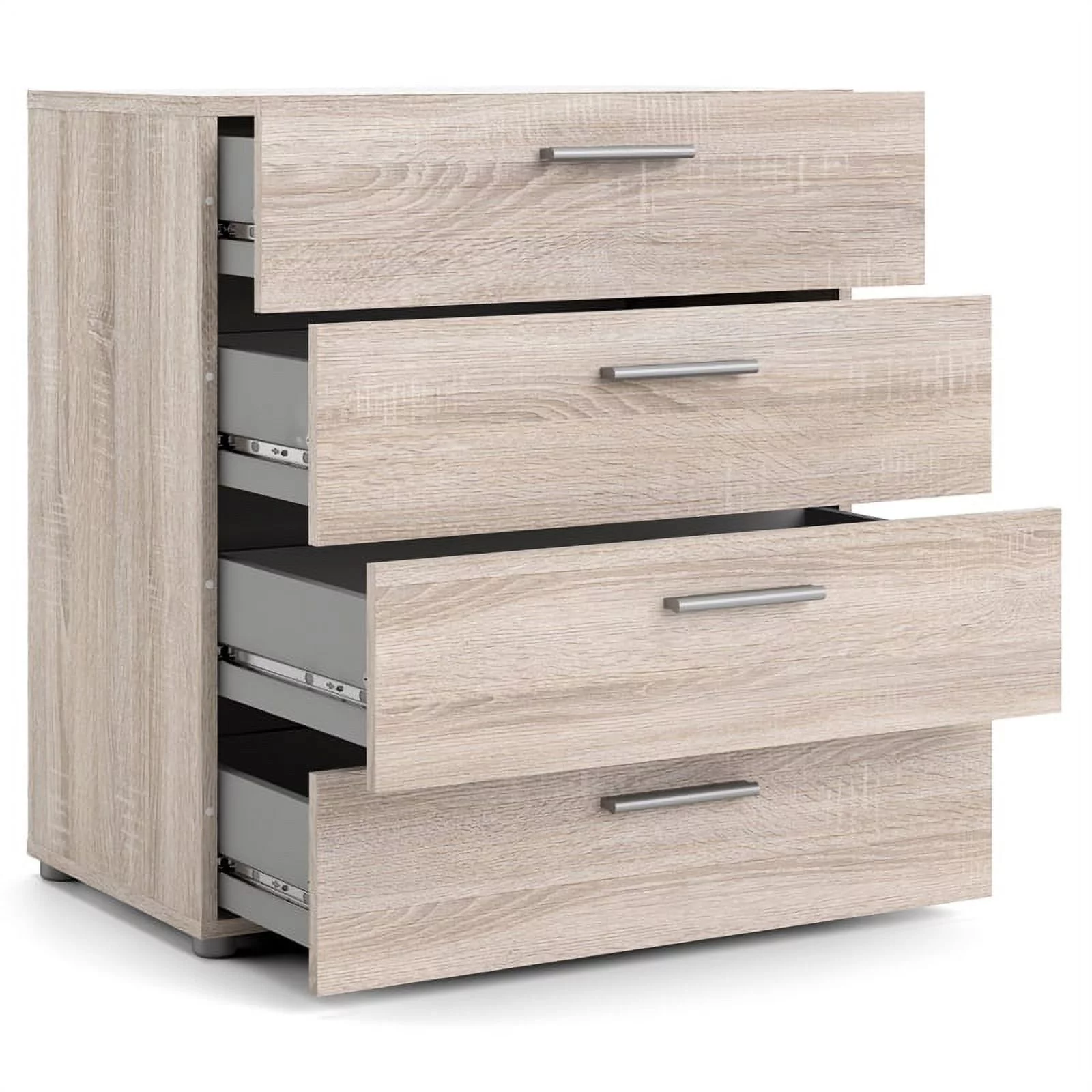 Home Square 2 Piece Bedroom Set with 8 Drawer Dresser and 4 Drawer Chest in Truffle