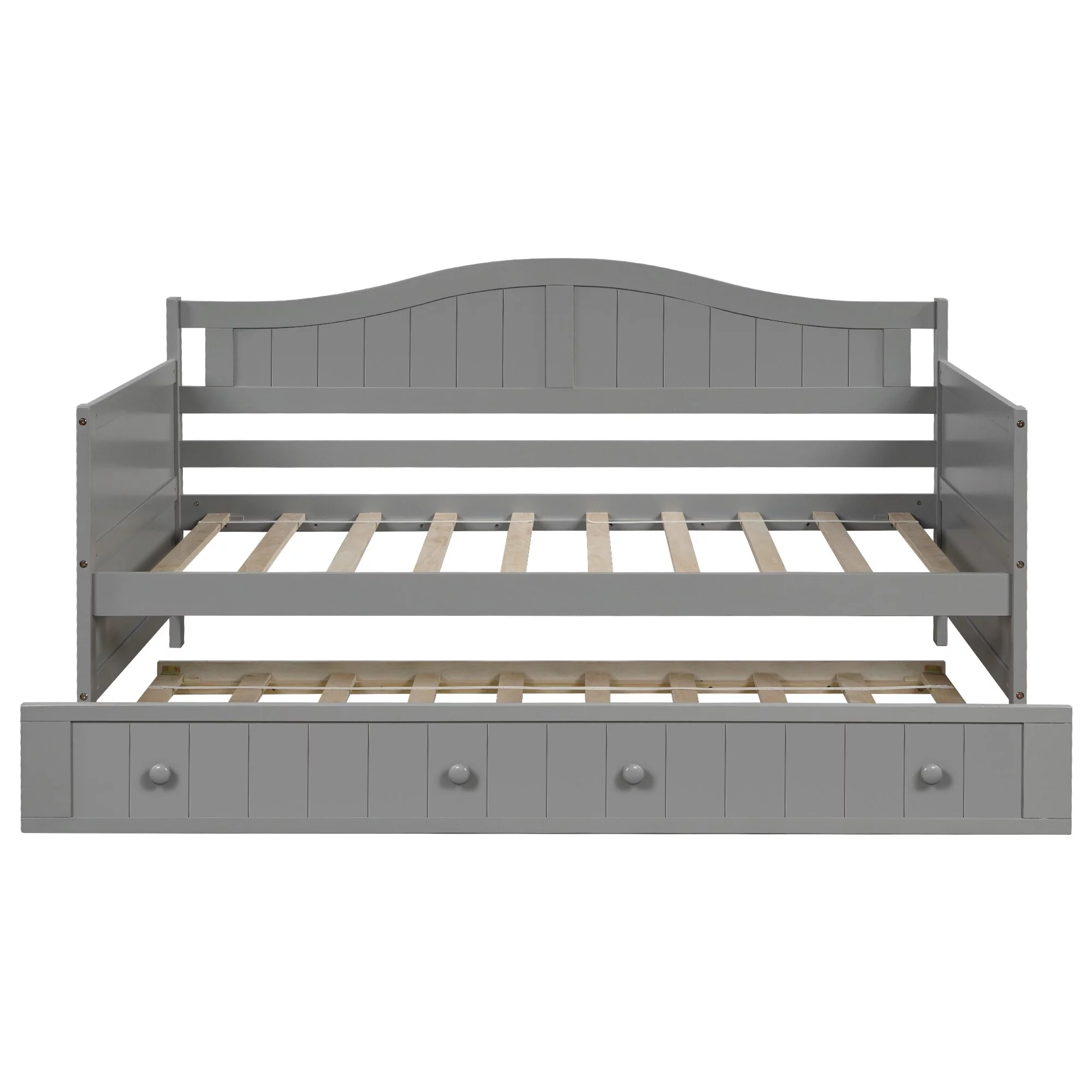 Home Adores Hashim Twin Daybed with Trundle Grey