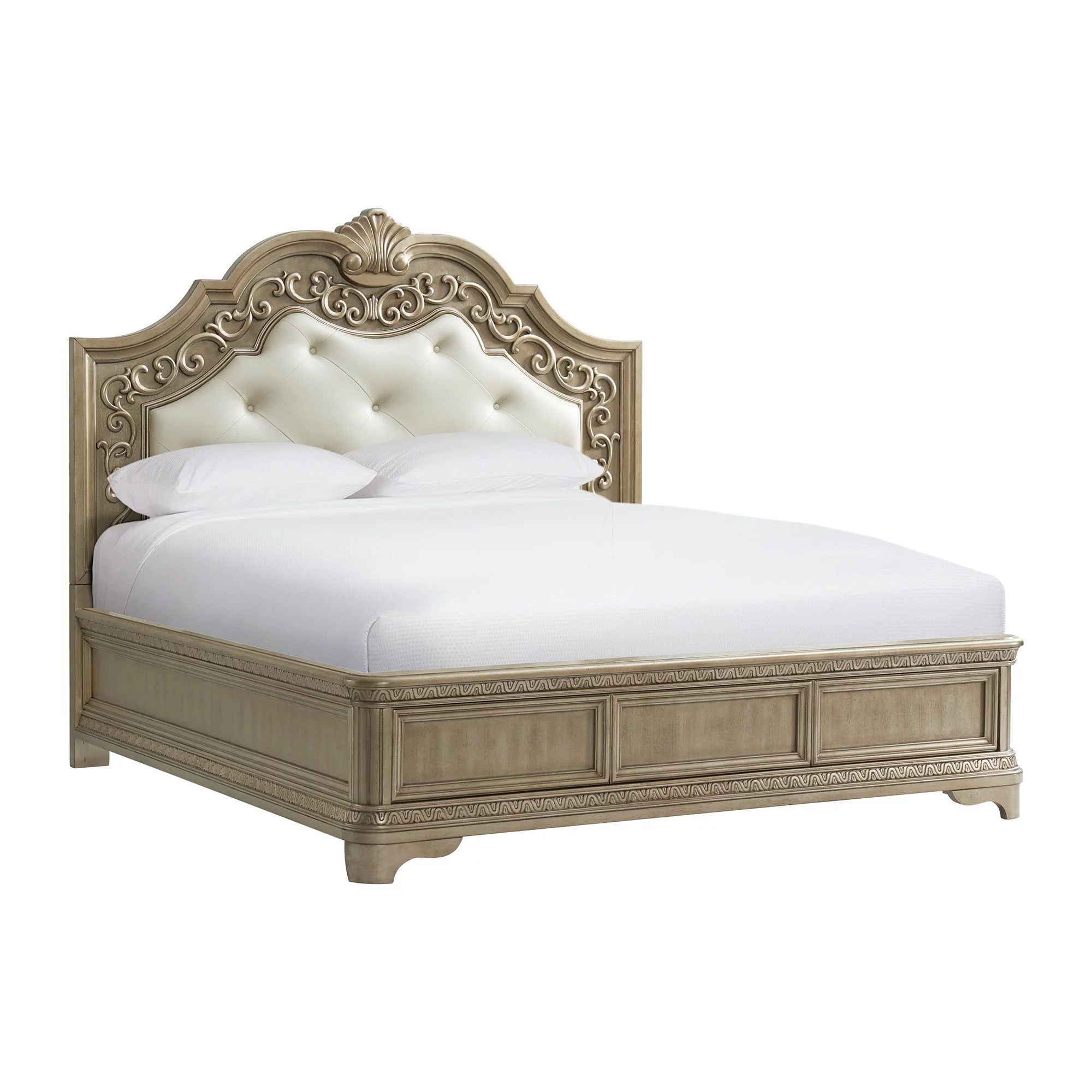 Picket House Furnishings Berlin King Panel Bed in Bronze