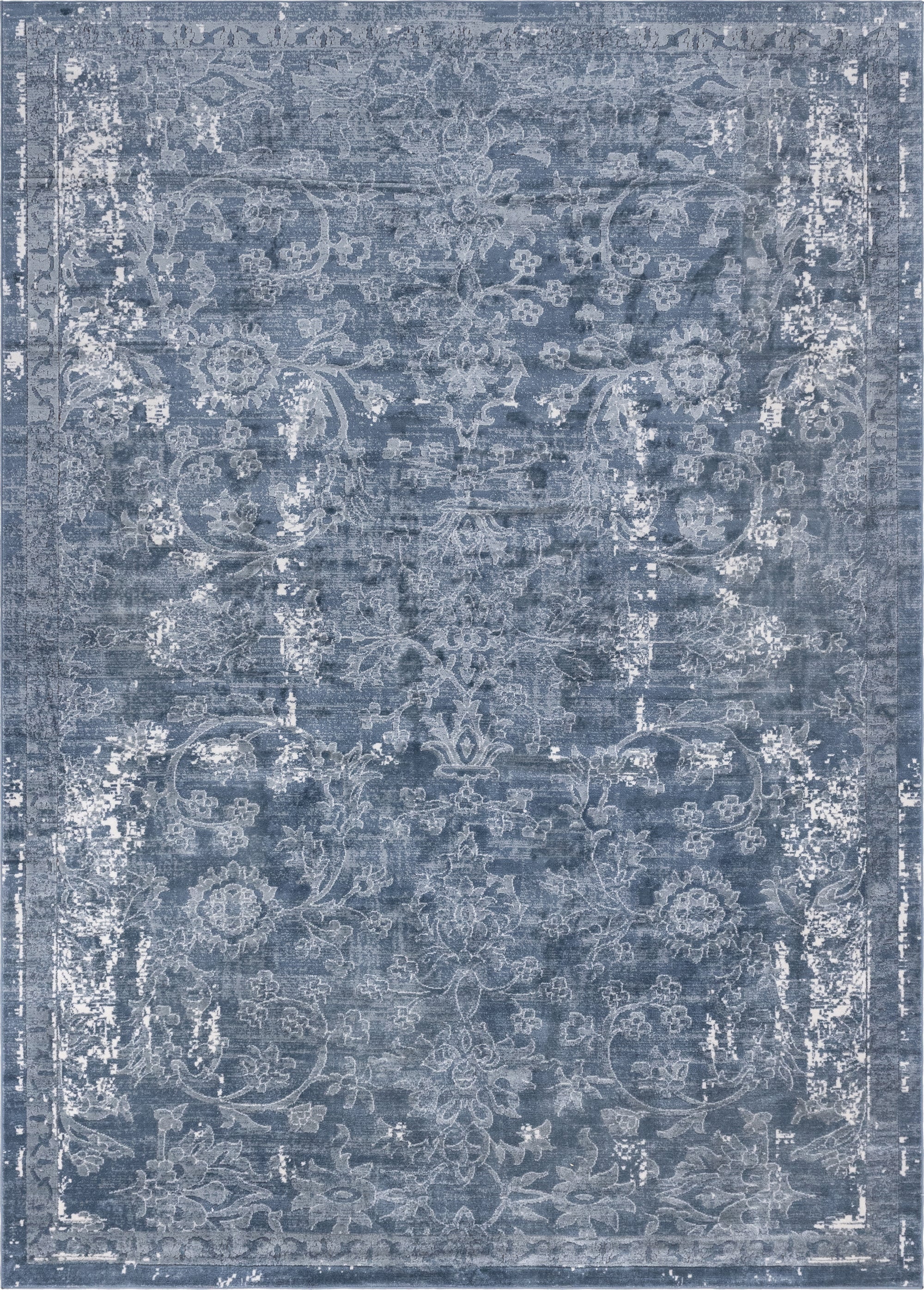 Unique Loom Albany Portland Rug Blue/Gray 10' x 14' 1