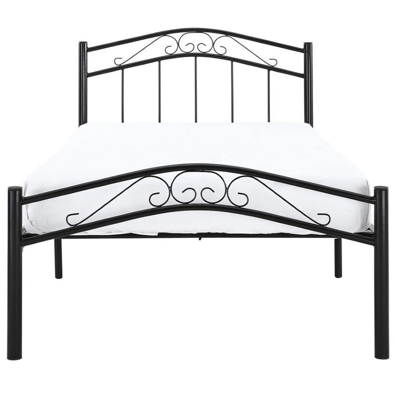 Hawthorne Collection Twin Metal Bed in Black