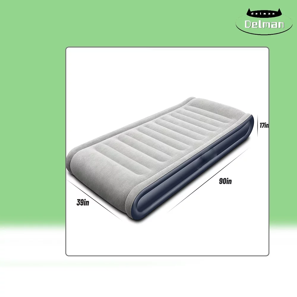 Corduroy Twin Air Mattress with Built in Pump