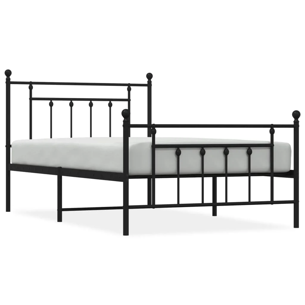 OWSOO Metal Bed Frame with Headboard and Footboard, Timeless Design, Sturdy Construction, Perfect for Your Bedroom