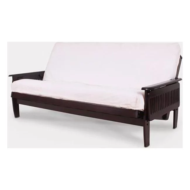 Donco Kids Futons PD-DEN-JA-F-BLK Denver Full Size Futon Mattress - Java & Black