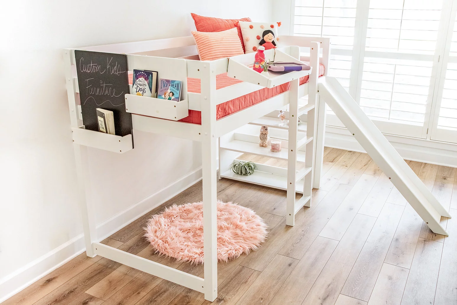 Cottage Kids Furniture Bunk Bed Shelf
