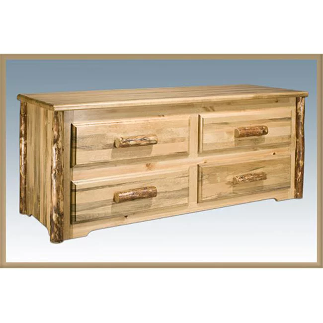 Montana Woodworks Sitting Chest 4 Drawers - Clear Lacquer