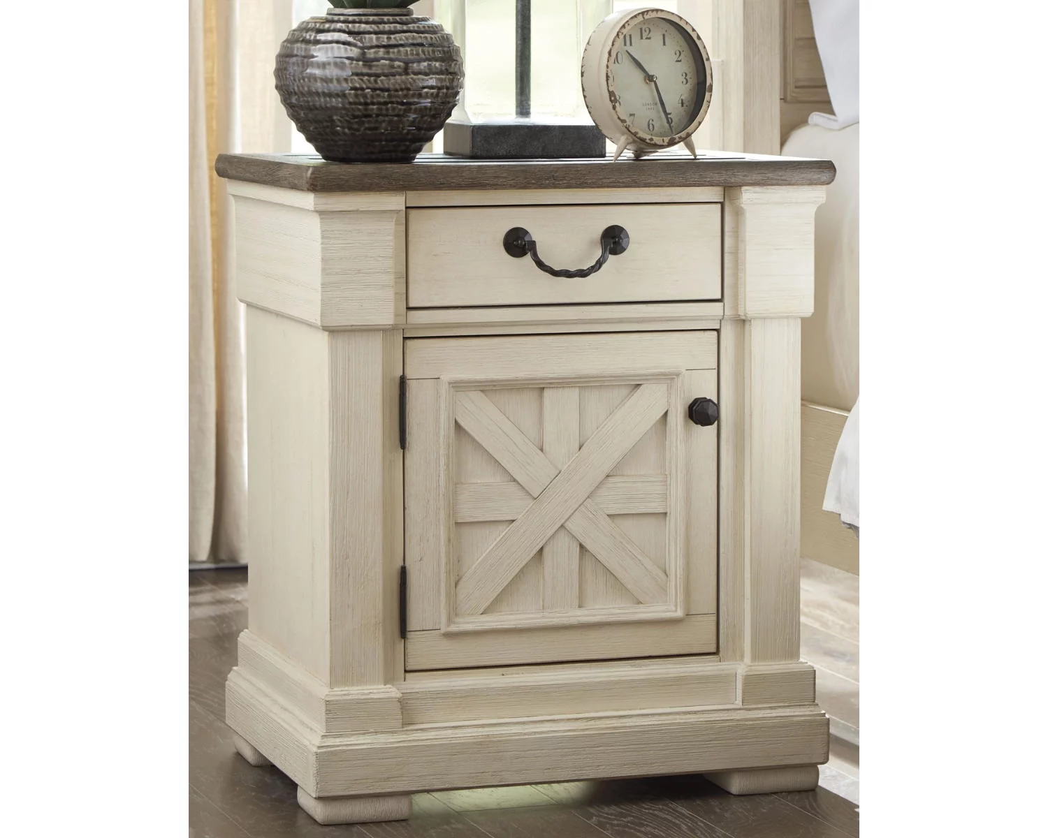 Signature Design by Ashley Casual Bolanburg Nightstand Two-tone