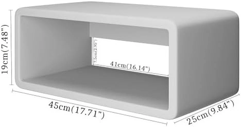 RUNFAYBIU WOODCHES Floating Nightstand Wooden  Bedside Tables  Nightstand   Handmade  Wall Mounted Bedside   Minimalist and Unique Style (Jakarta)