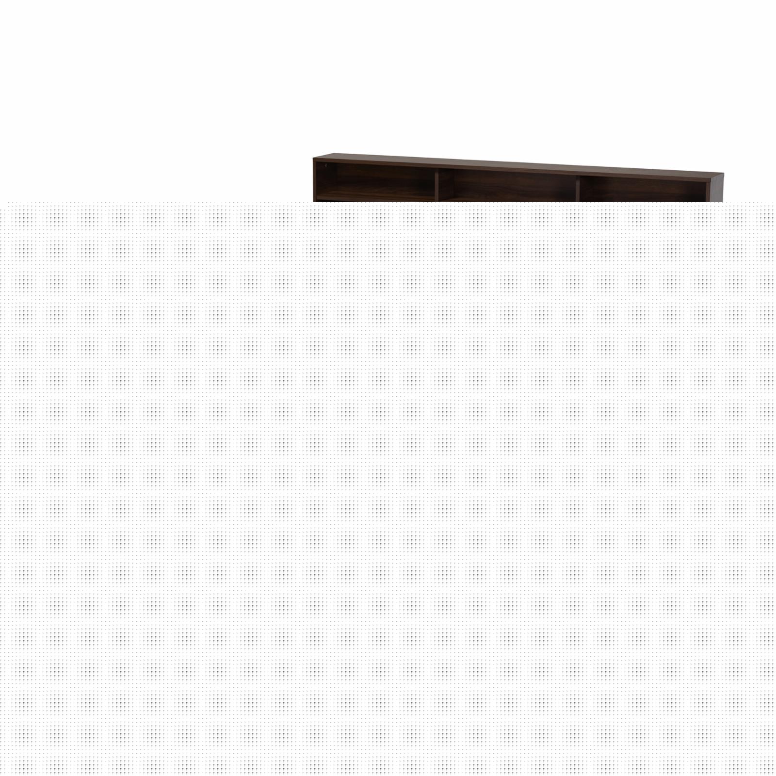 Baxton Studio Tristan Modern and Contemporary Walnut Brown Finished Wood 1-Drawer Queen Size Platform Storage Bed with Shelves