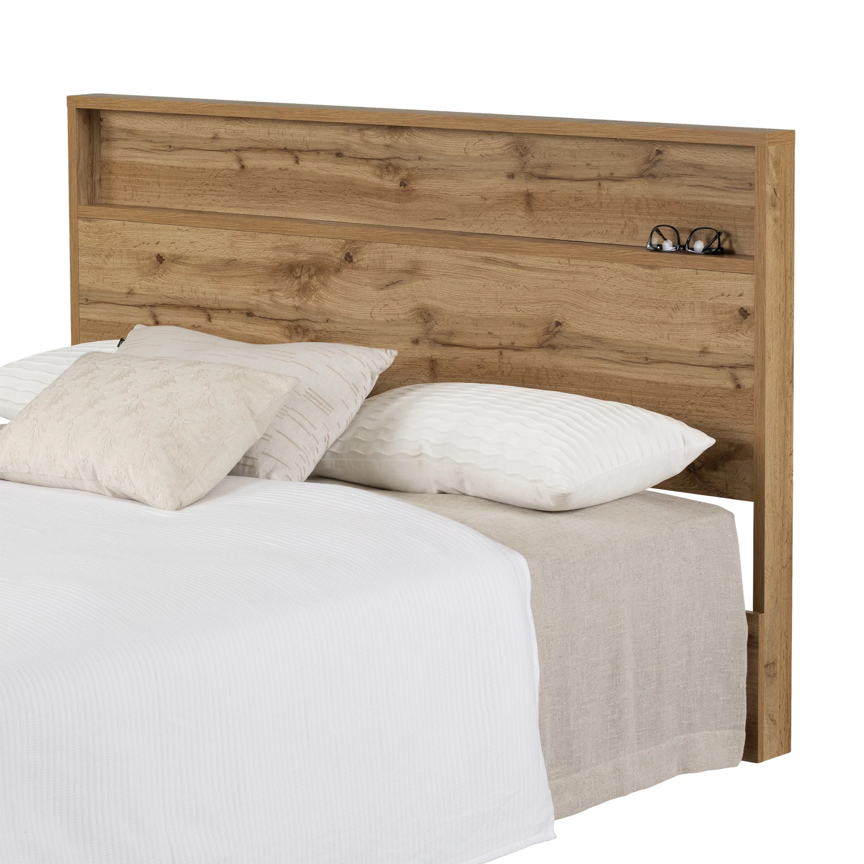 South Shore Cavalleri, Scandinavian Headboard, Full/Queen Brown