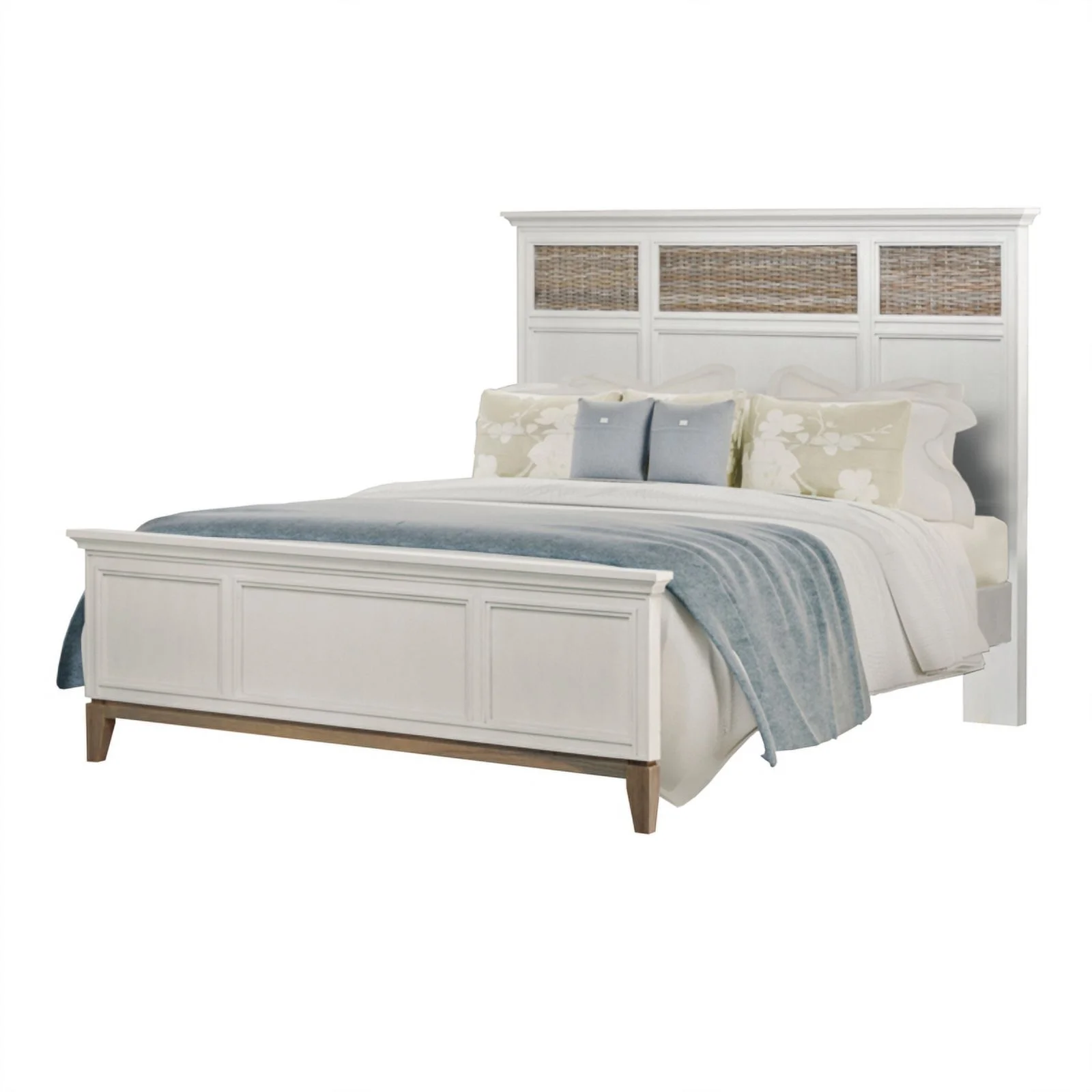 Sea Winds Kauai King Bed White Finish