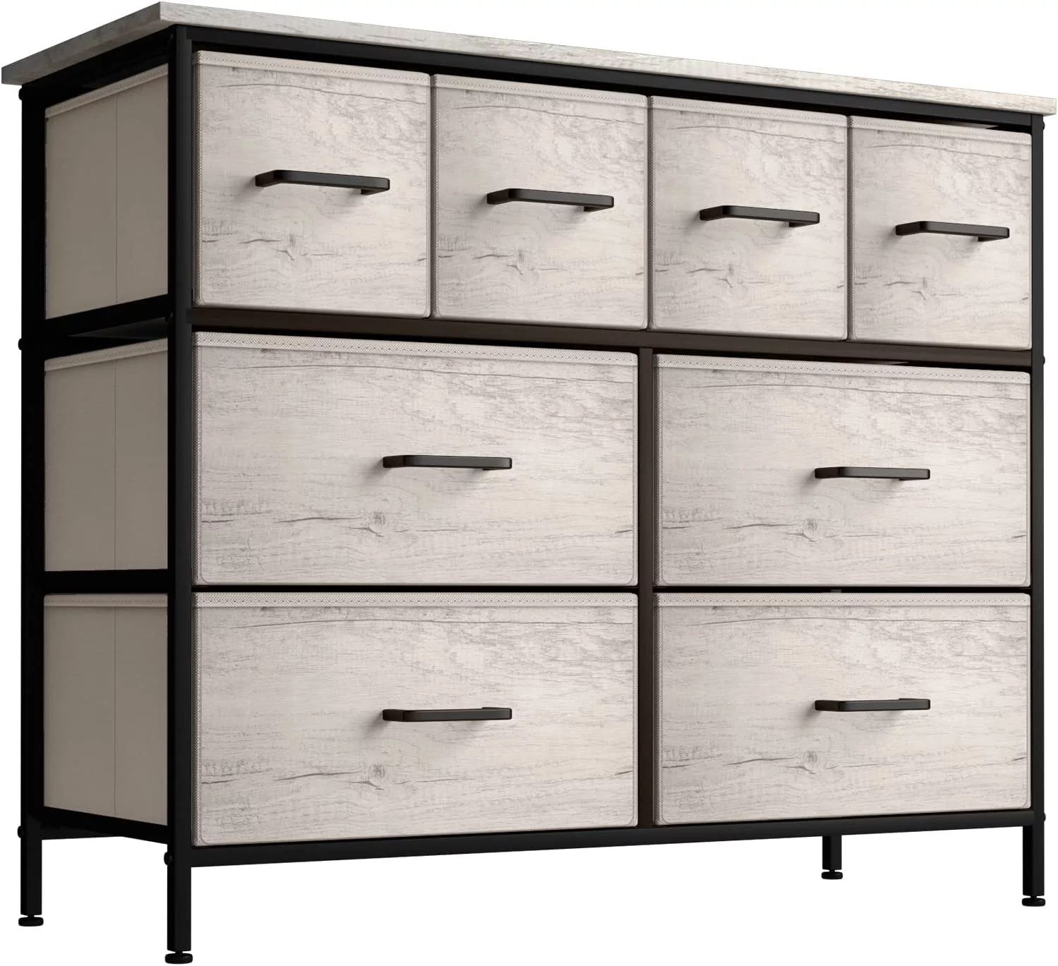 Sorbus 8-Drawer Dresser - Faux Wood Storage for Clothes in Bedroom, Living Room, Dorm - Easy-Pull Bins