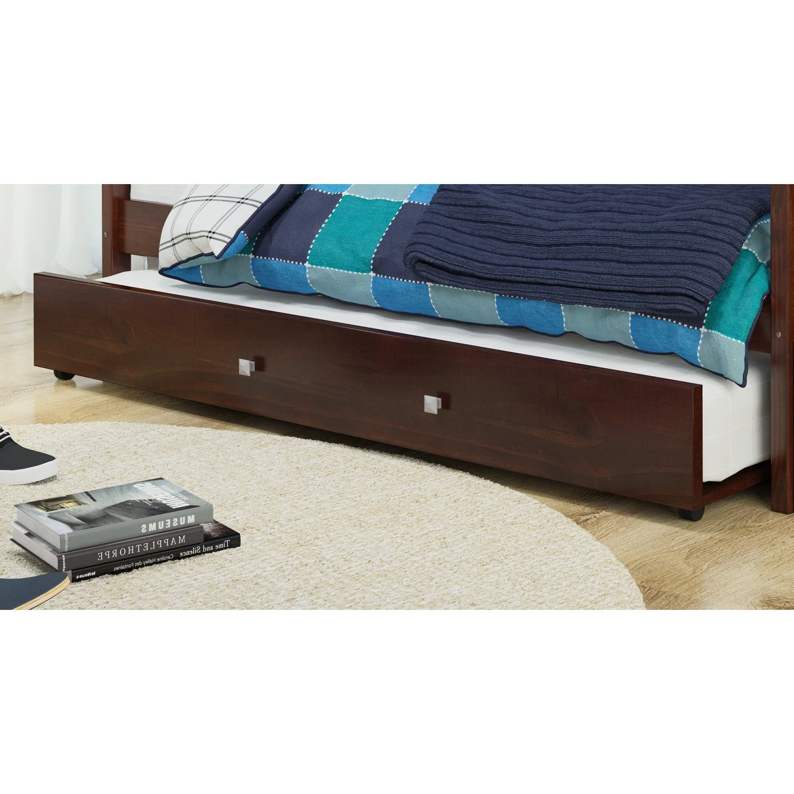 Donco Twin over Twin Stairway Bunk Bed - Dark Cappuccino