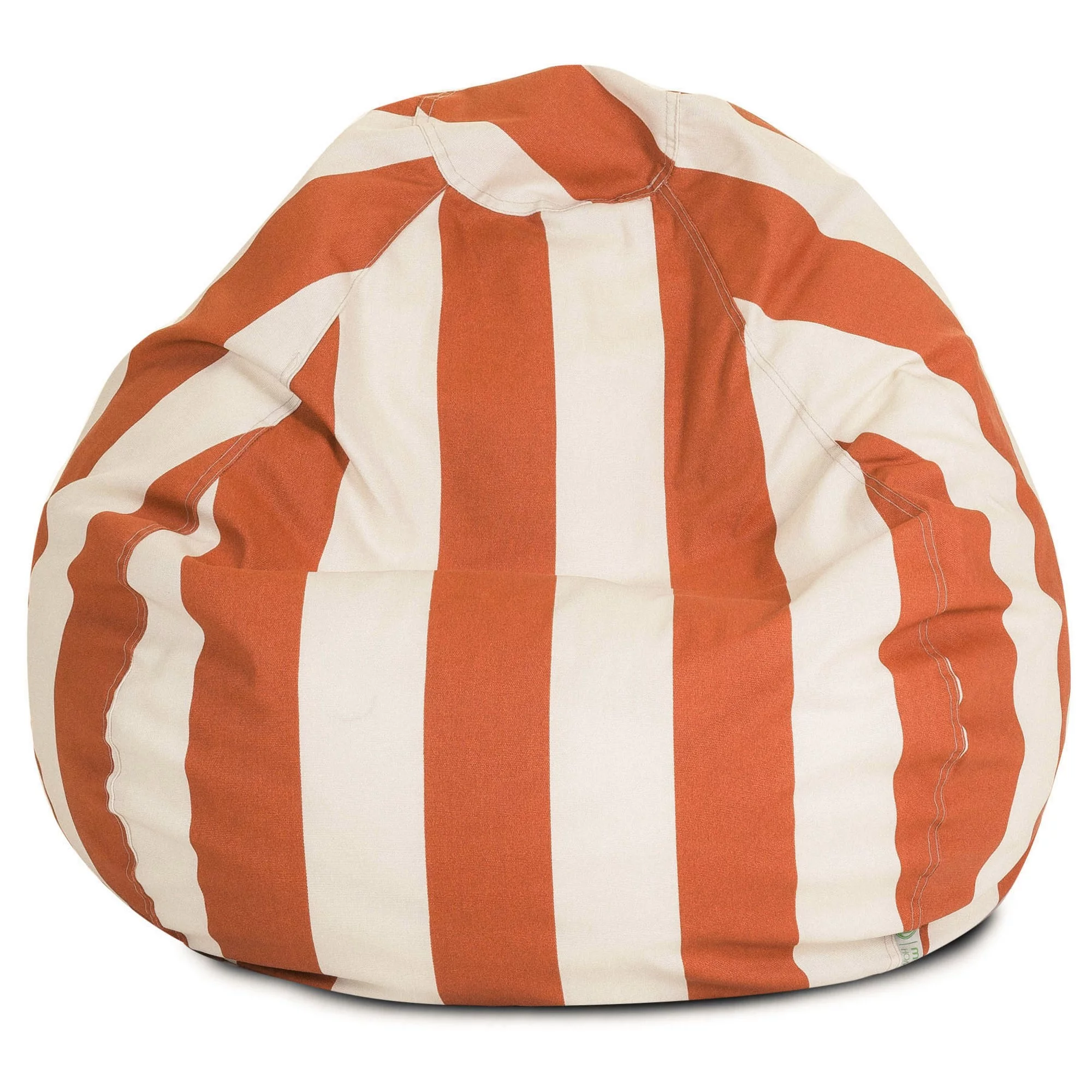 Majestic Home Goods Vertical Stripe Large Classic Bean Bag Chair, Multiple Colors