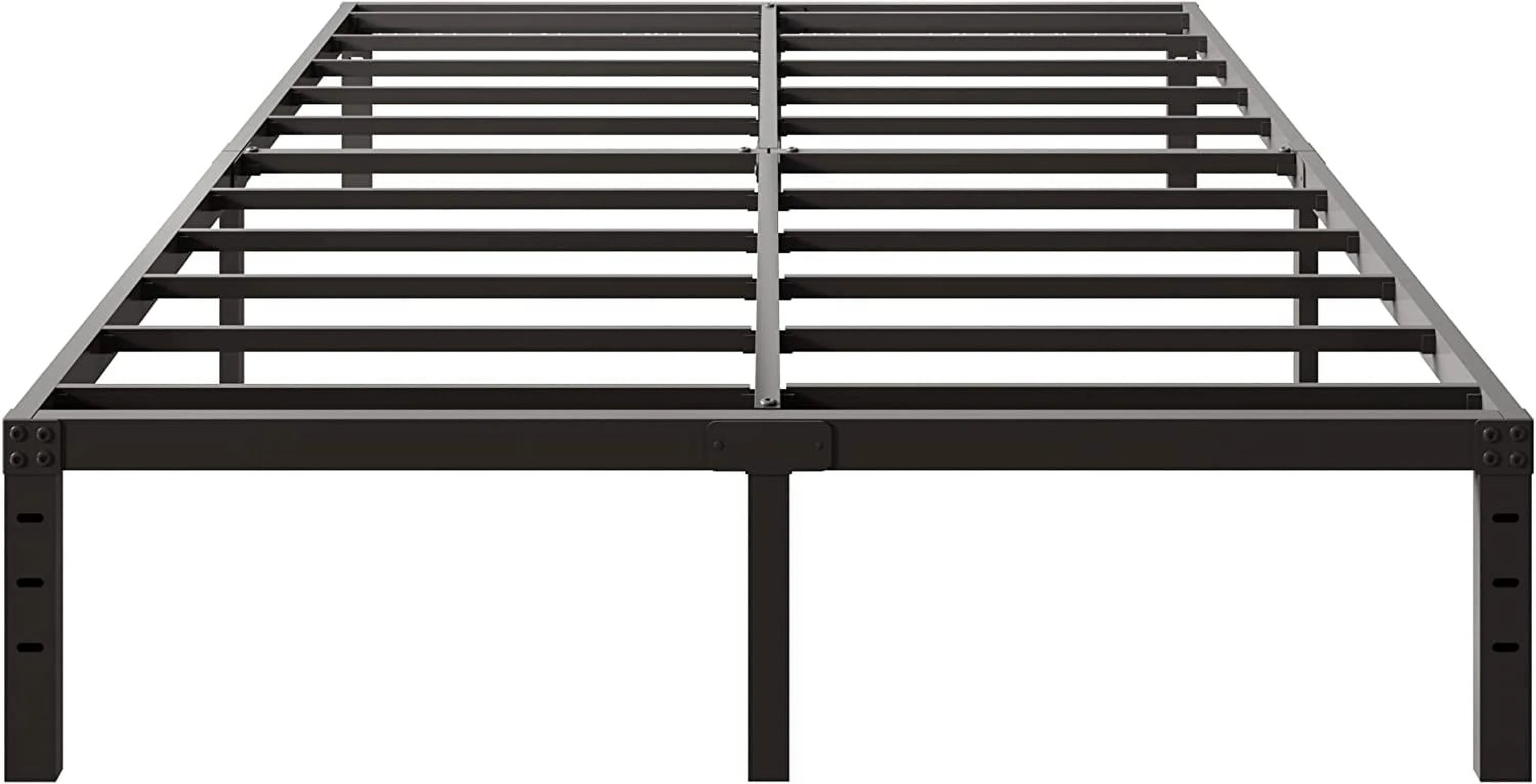 Popular XMhongsong 18 Inch King Size Bed Frame No Box Spring Needed Heavy Duty Metal Platform Bed Frame Easy Assembly Noise Free Black