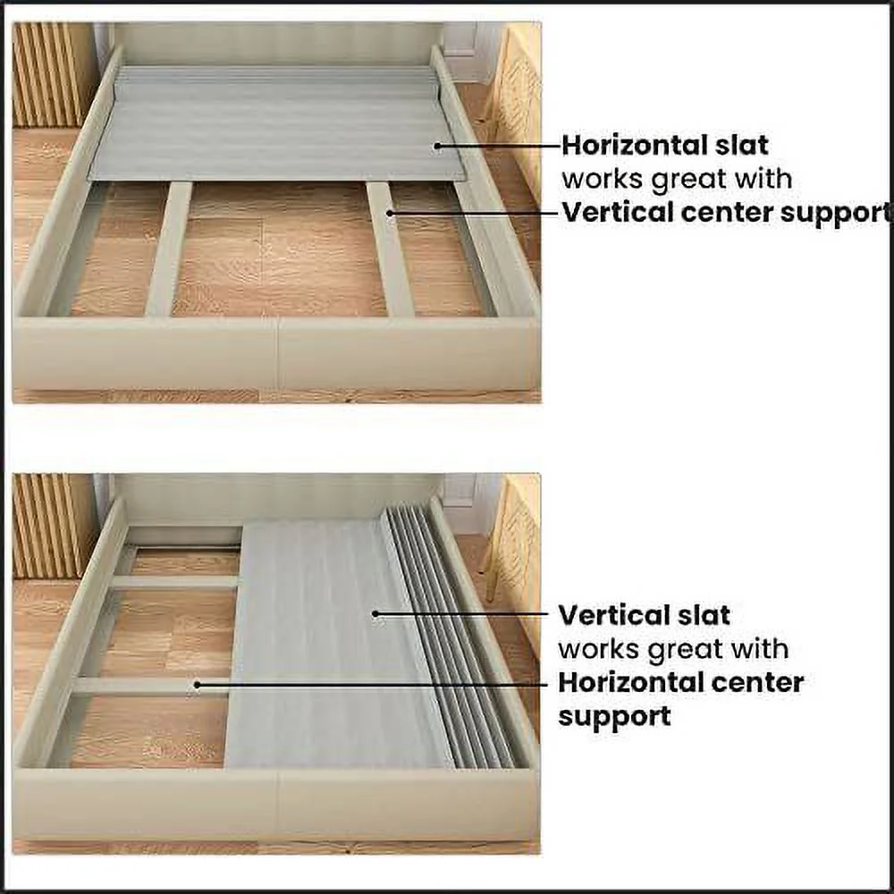0.75-Inch Vertical Heavy Duty Wooden Bunkie Board/Slats with Cover, ...
